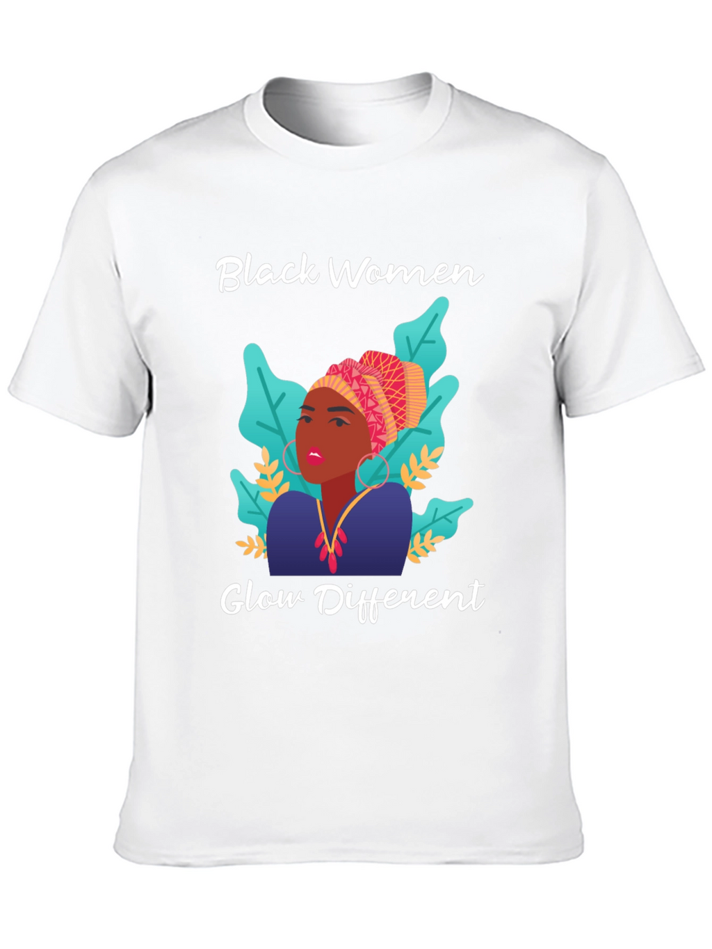 Black Women Glow Different Graphic Tee