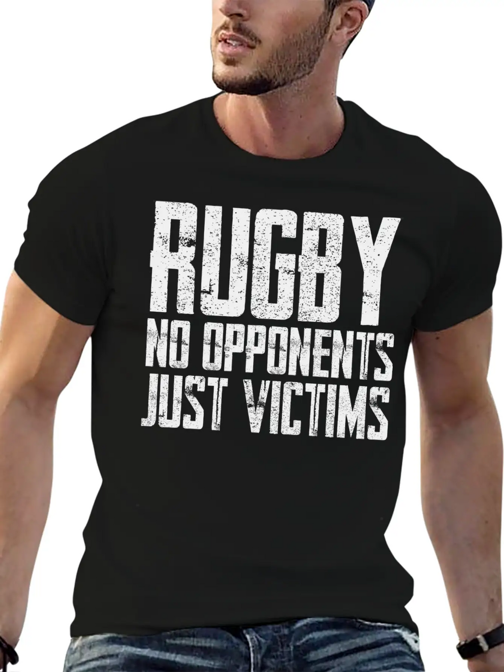 Rugby No Opponents Just Victims Unisex Casual T-Shirt – Clean Design For Daily Comfort