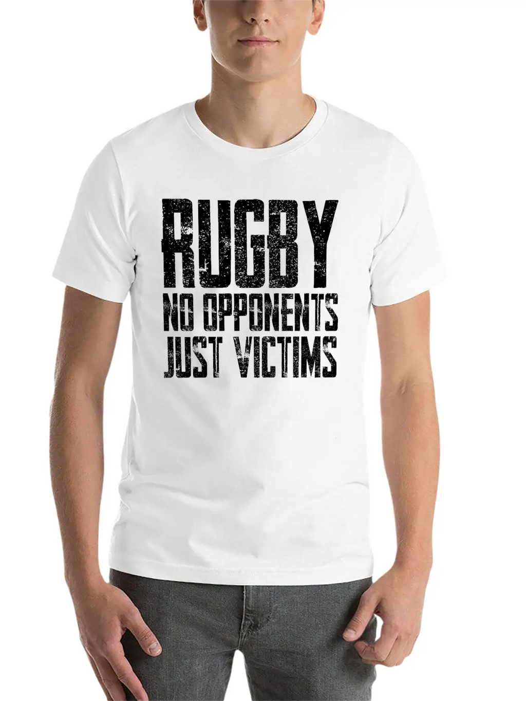 Rugby No Opponents Just Victims Unisex Casual T-Shirt – Clean Design For Daily Comfort