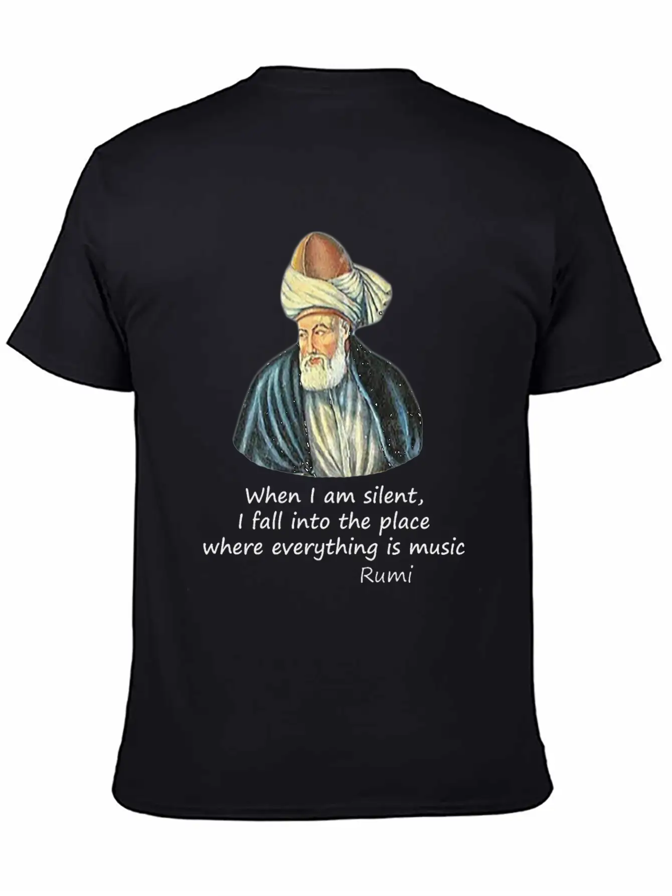 Rumi And Music Stylish Everyday T-Shirt – Unisex Basic Cotton Tee