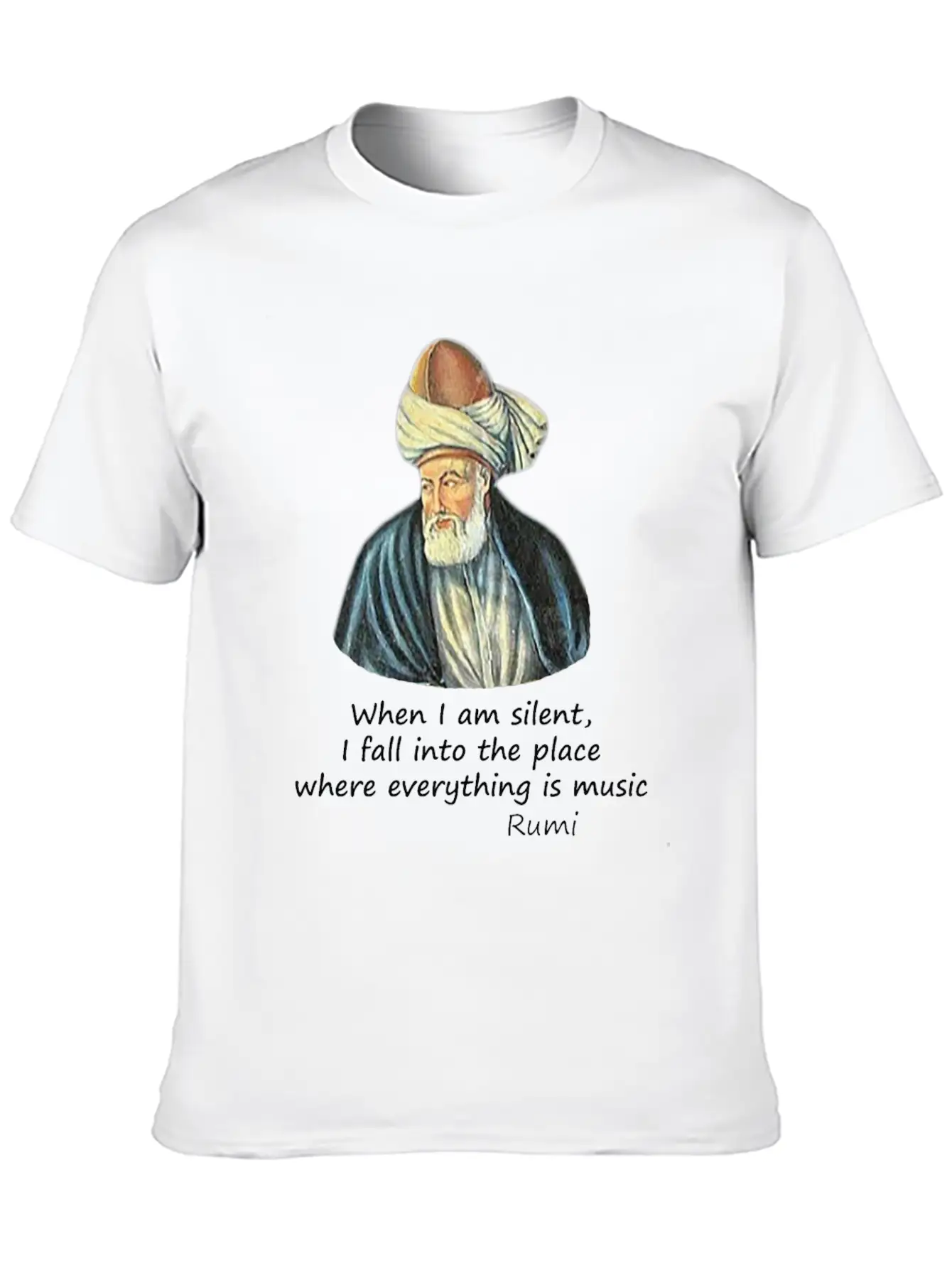 Rumi And Music Stylish Everyday T-Shirt – Unisex Basic Cotton Tee