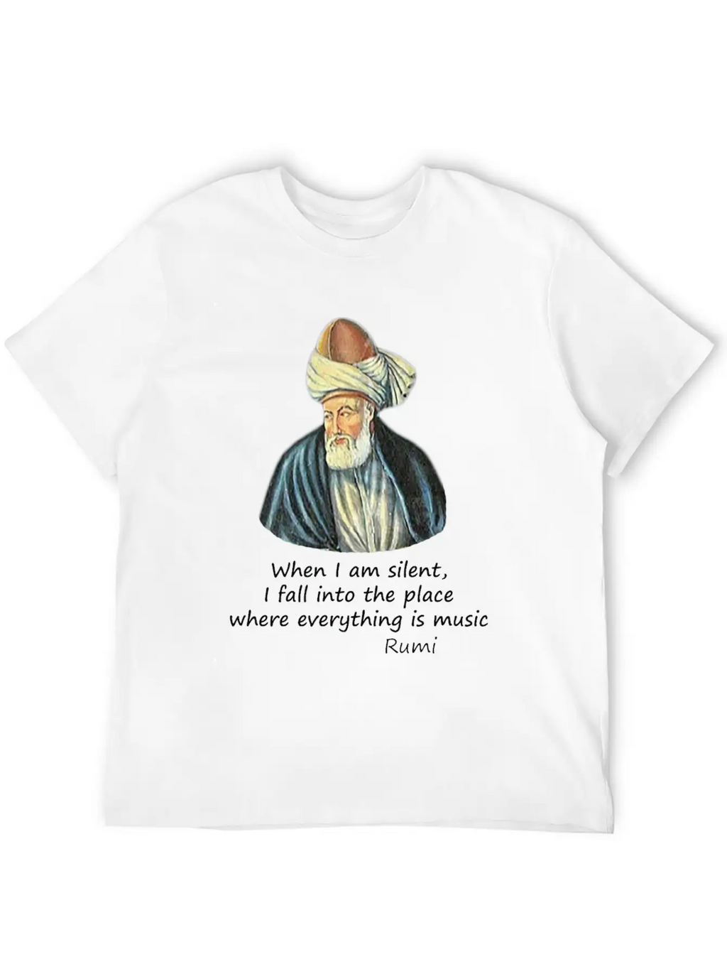 Rumi And Music Stylish Everyday T-Shirt – Unisex Basic Cotton Tee