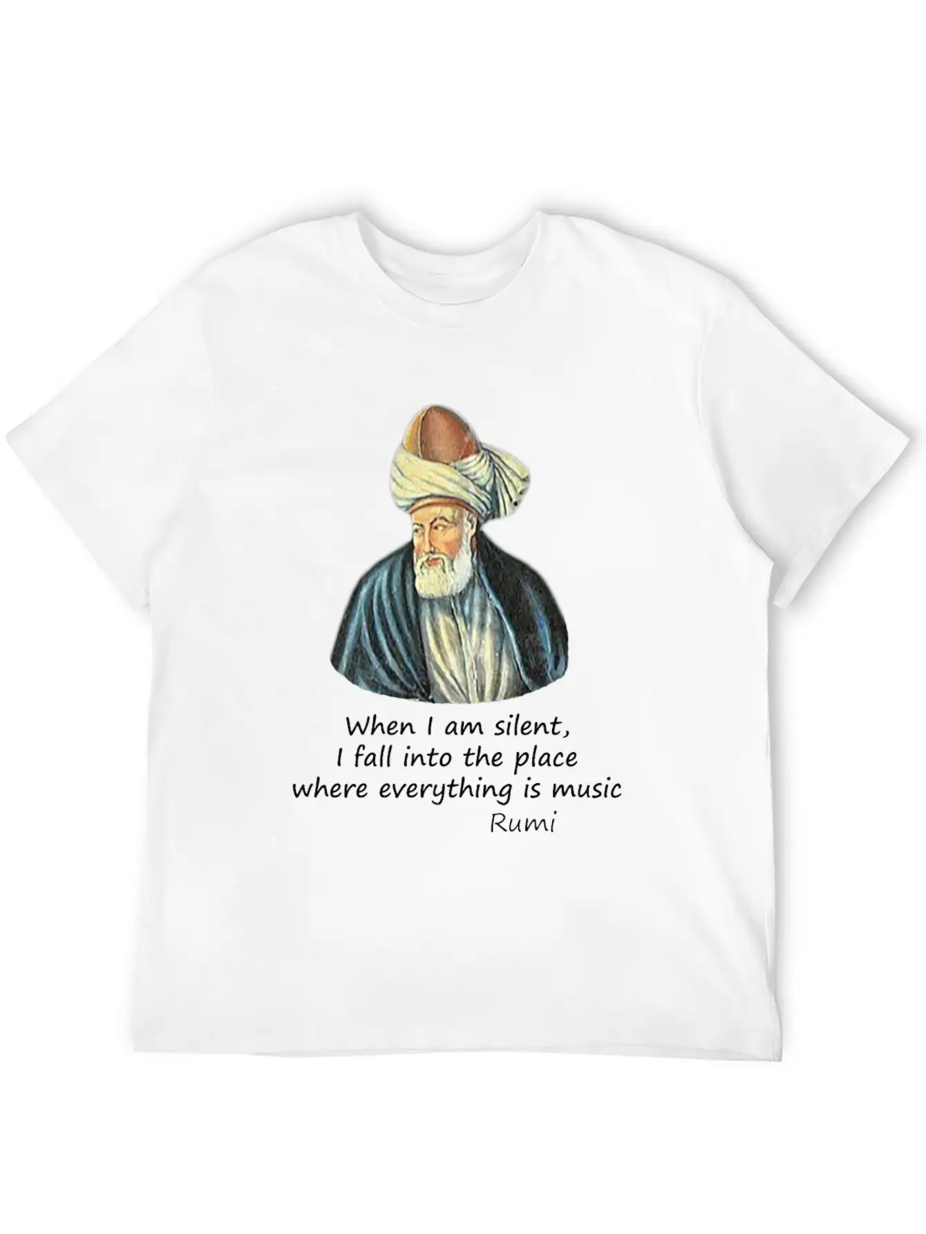 Rumi And Music Stylish Everyday T-Shirt – Unisex Basic Cotton Tee