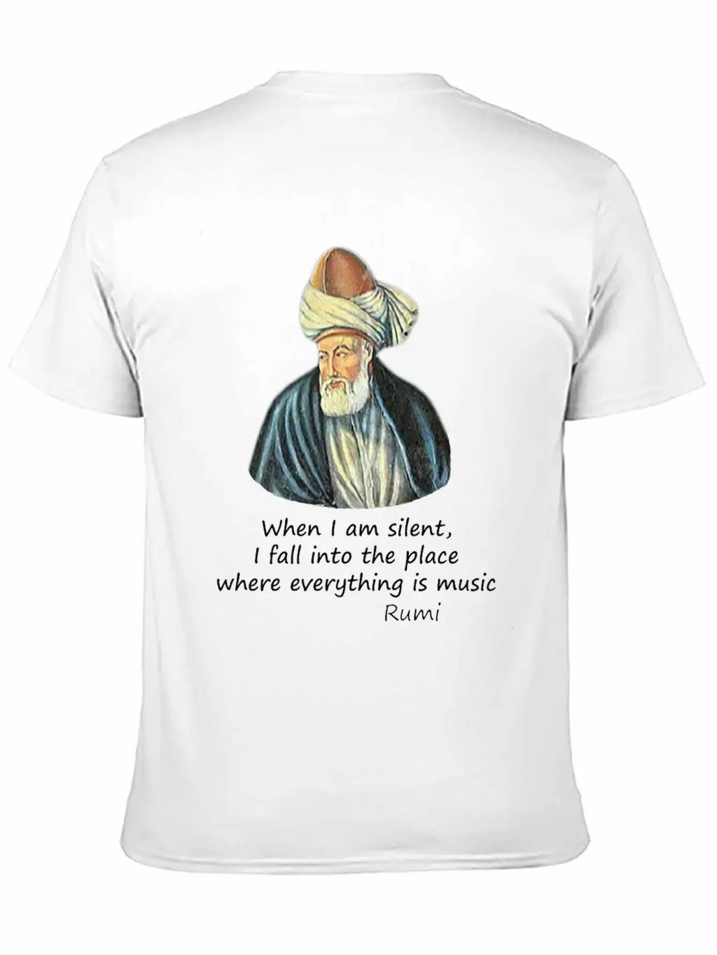 Rumi And Music Stylish Everyday T-Shirt – Unisex Basic Cotton Tee