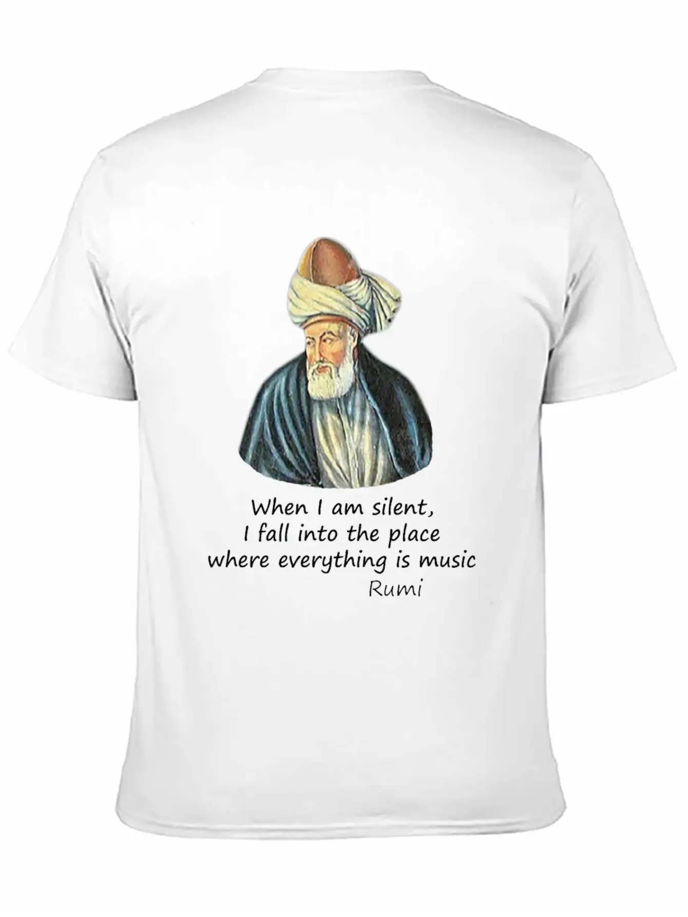 Rumi And Music Stylish Everyday T-Shirt – Unisex Basic Cotton Tee