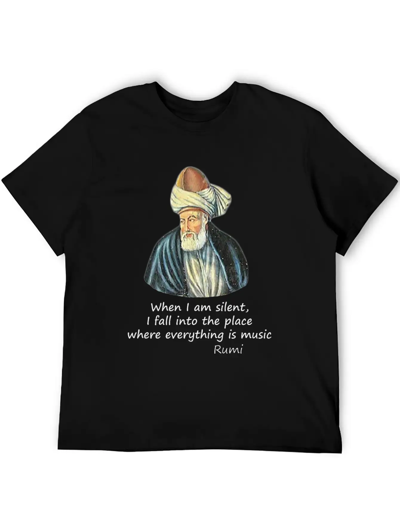 Rumi And Music Stylish Everyday T-Shirt – Unisex Basic Cotton Tee