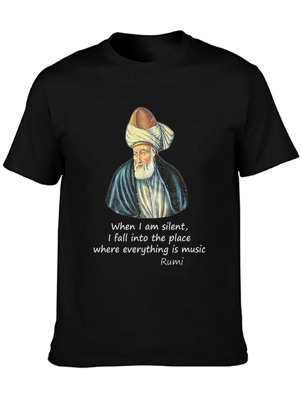 Rumi And Music Stylish Everyday T-Shirt – Unisex Basic Cotton Tee