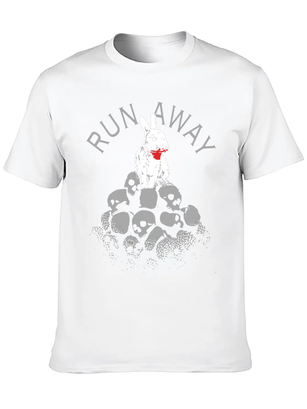 RUN AWAY Casual Graphic T-Shirt – Simple And Comfortable Daily Wear