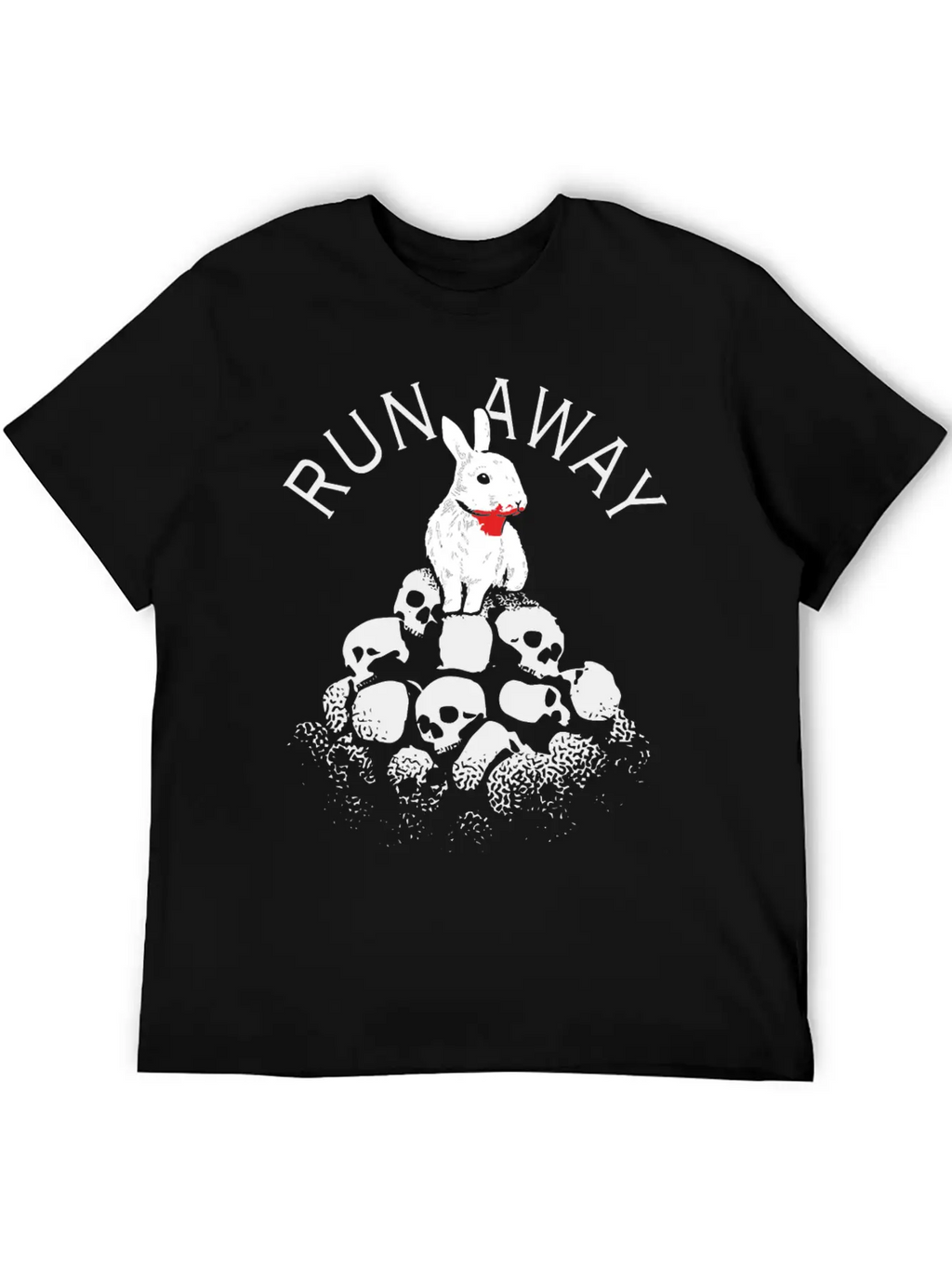 RUN AWAY Casual Graphic T-Shirt – Simple And Comfortable Daily Wear