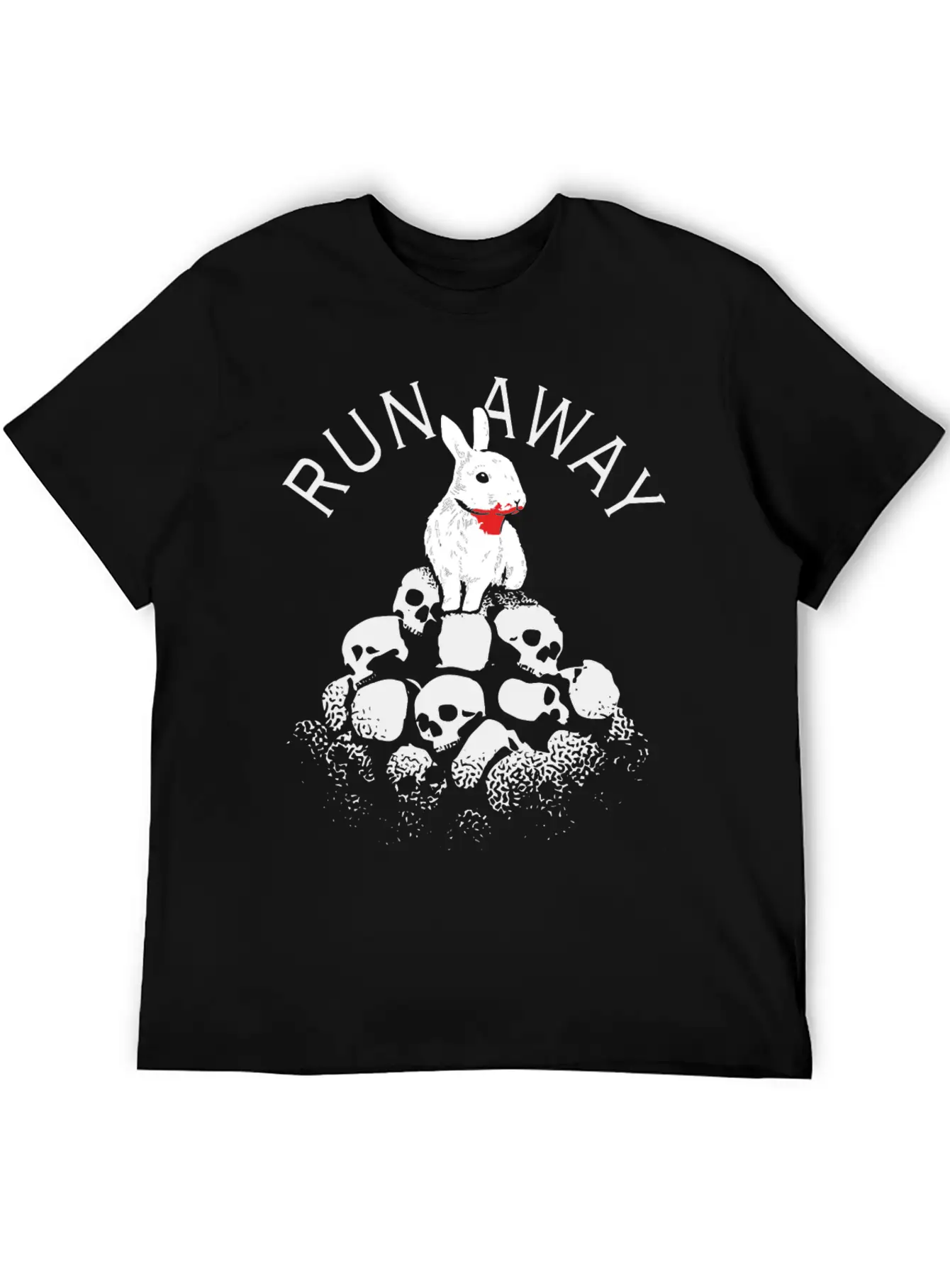 RUN AWAY Casual Graphic T-Shirt – Simple And Comfortable Daily Wear