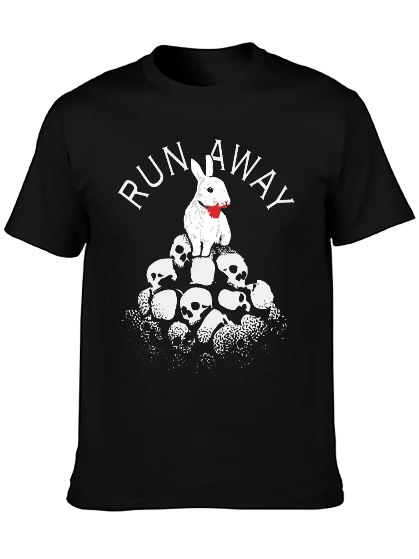 RUN AWAY Casual Graphic T-Shirt – Simple And Comfortable Daily Wear