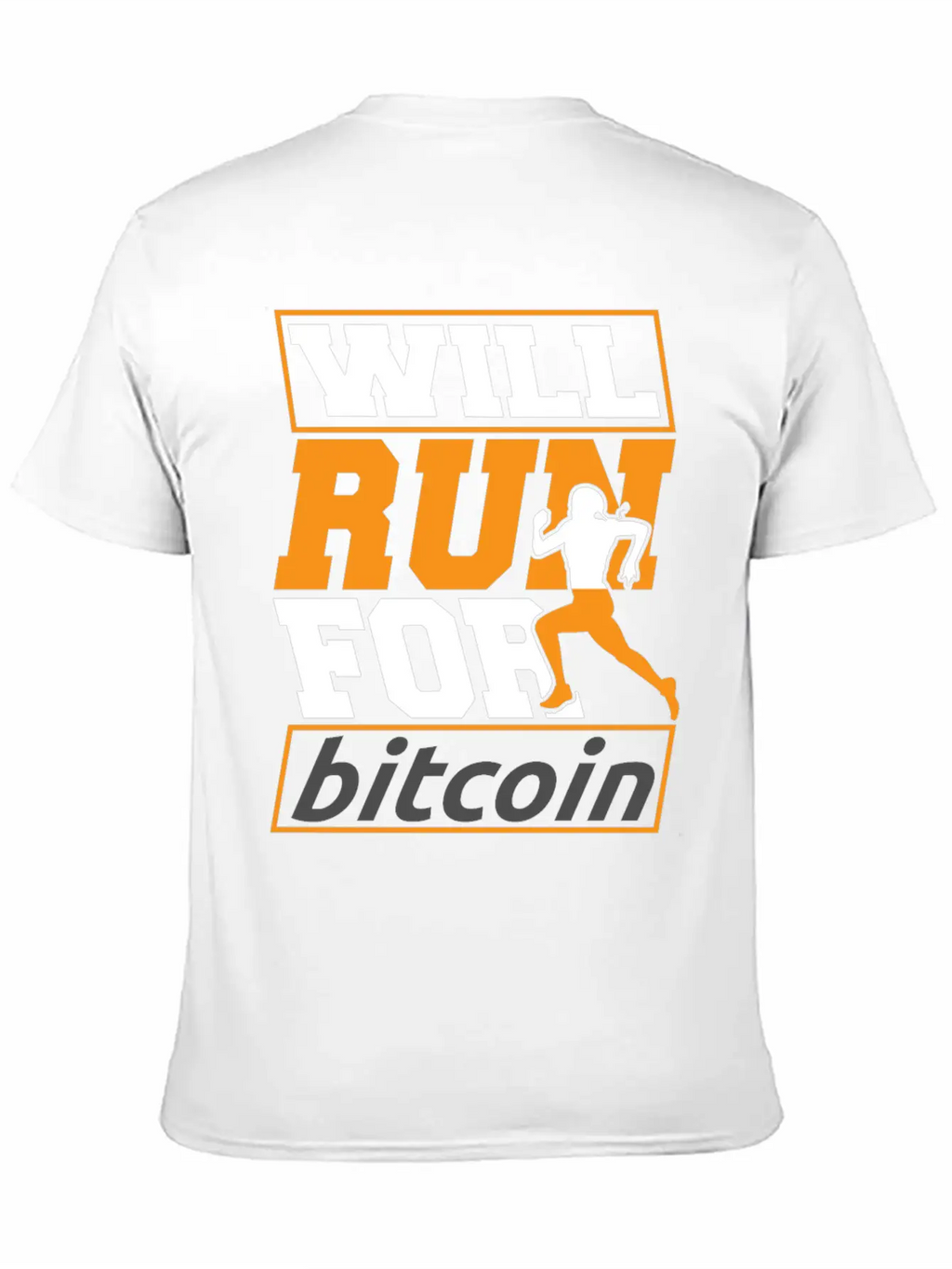 Runner Running Will Run For Bitcoin Essential Cotton Tee For Daily Outfits – Unisex Style