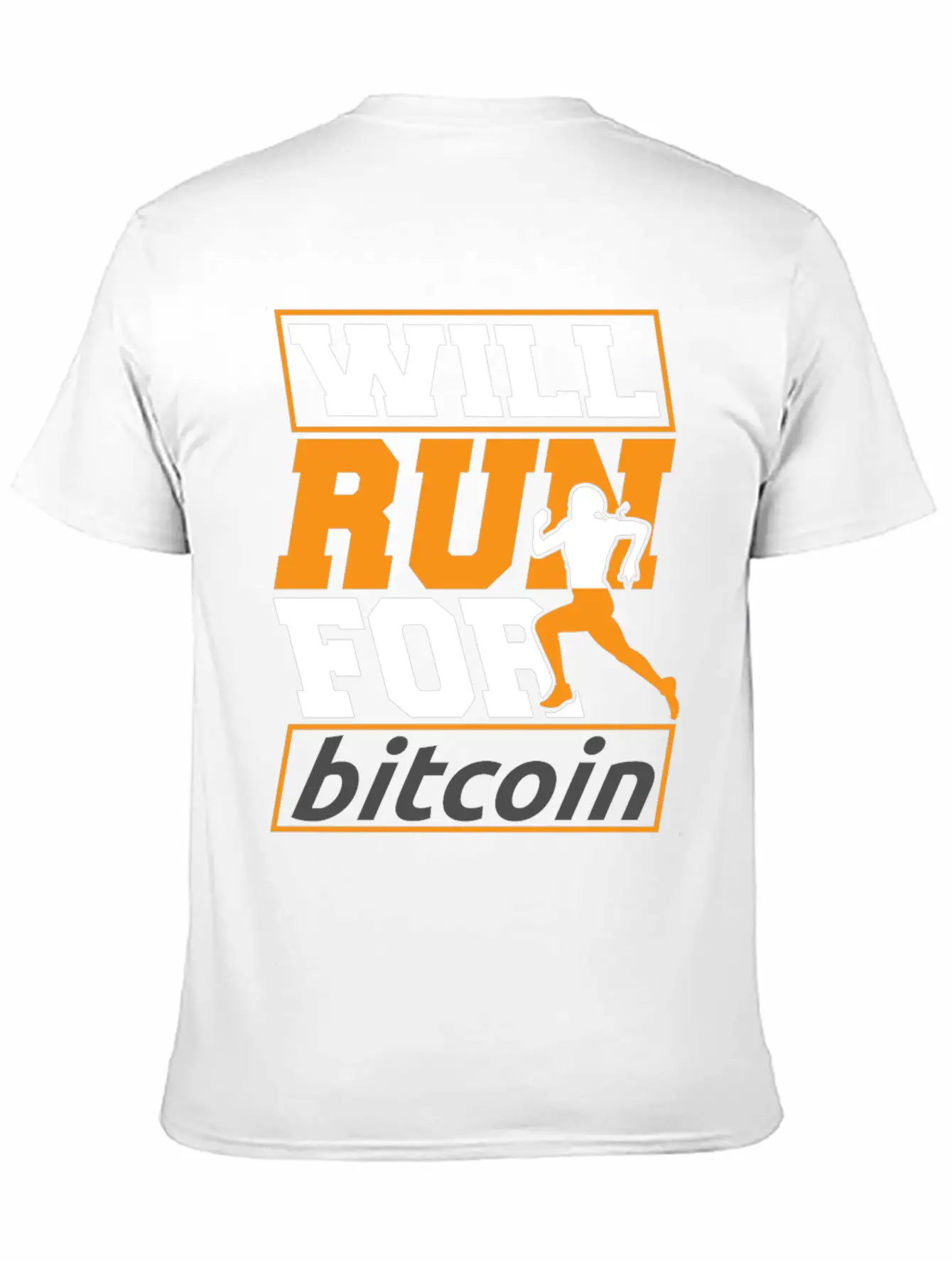 Runner Running Will Run For Bitcoin Essential Cotton Tee For Daily Outfits – Unisex Style