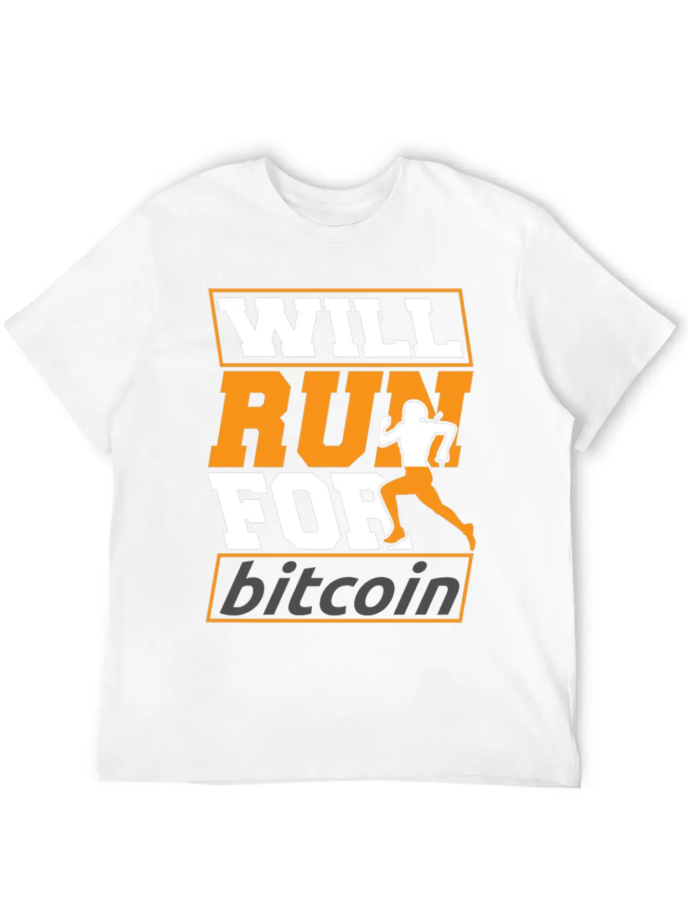 Runner Running Will Run For Bitcoin Essential Cotton Tee For Daily Outfits – Unisex Style