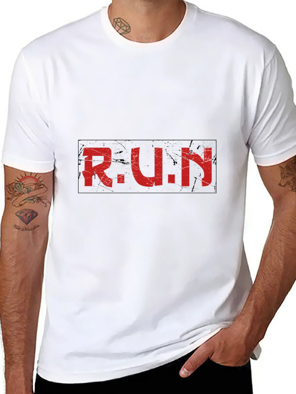 Runner's Run On Marathon Gift Ideas T-Shirts Unisex Short Sleeve Soft Cotton T-Shirt – Casual Everyday Wear