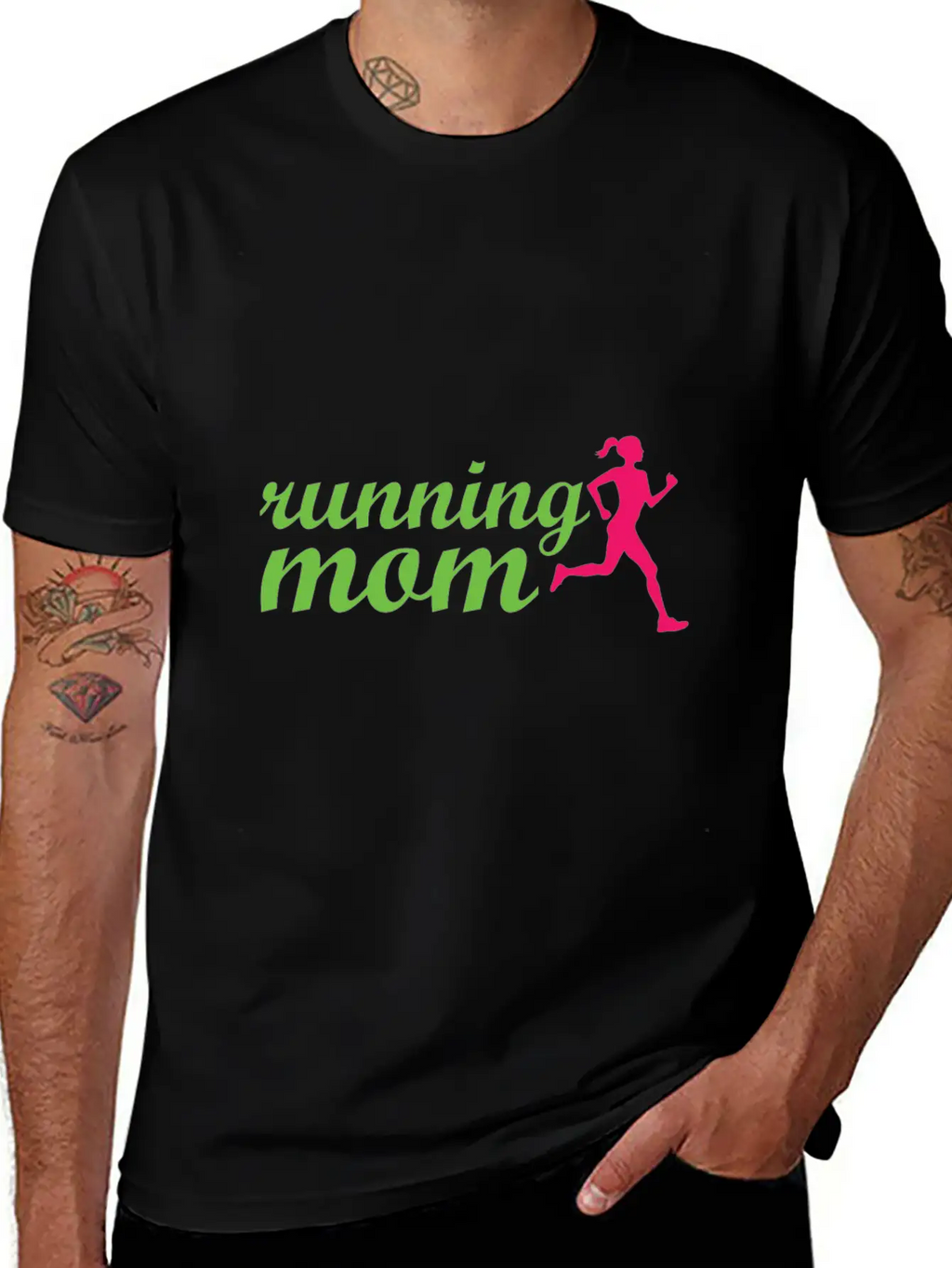 Running Mom Casual Graphic T-Shirt – Simple And Comfortable Daily Wear