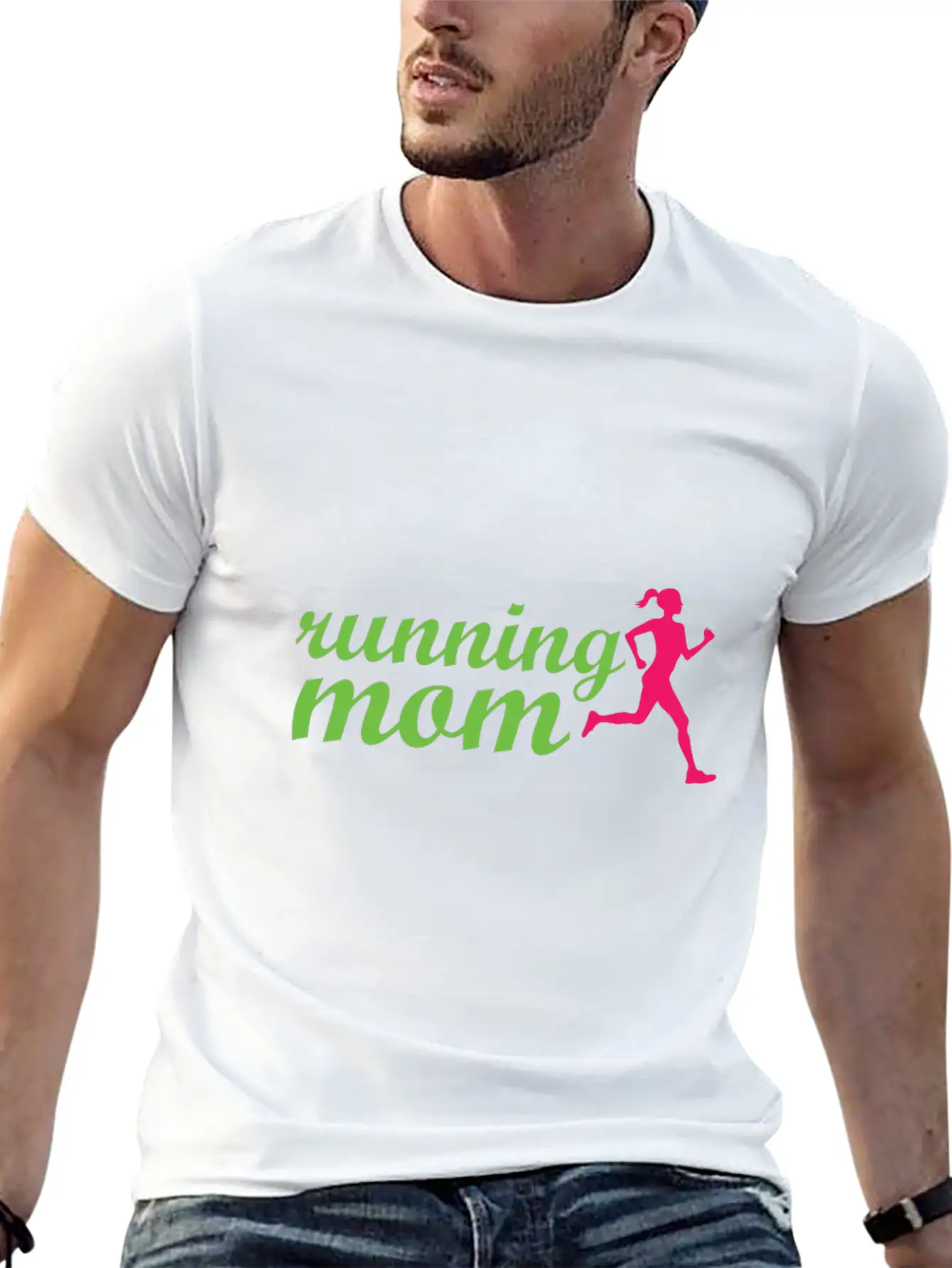 Running Mom Casual Graphic T-Shirt – Simple And Comfortable Daily Wear