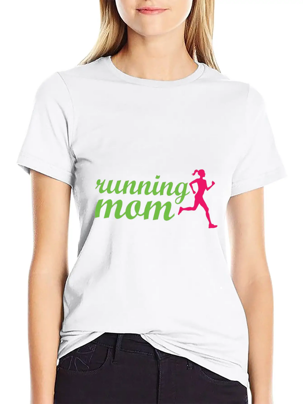 Running Mom Casual Graphic T-Shirt – Simple And Comfortable Daily Wear