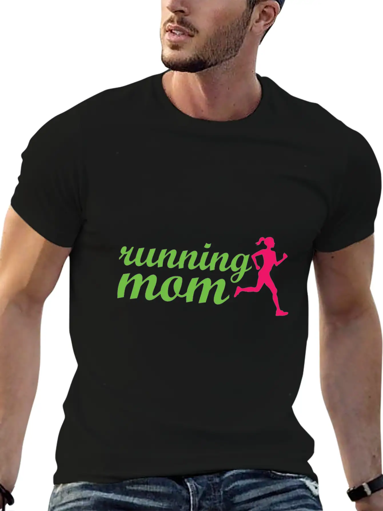 Running Mom Casual Graphic T-Shirt – Simple And Comfortable Daily Wear