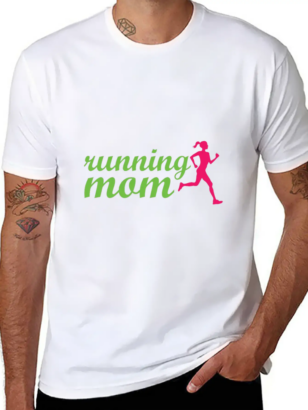 Running Mom Casual Graphic T-Shirt – Simple And Comfortable Daily Wear