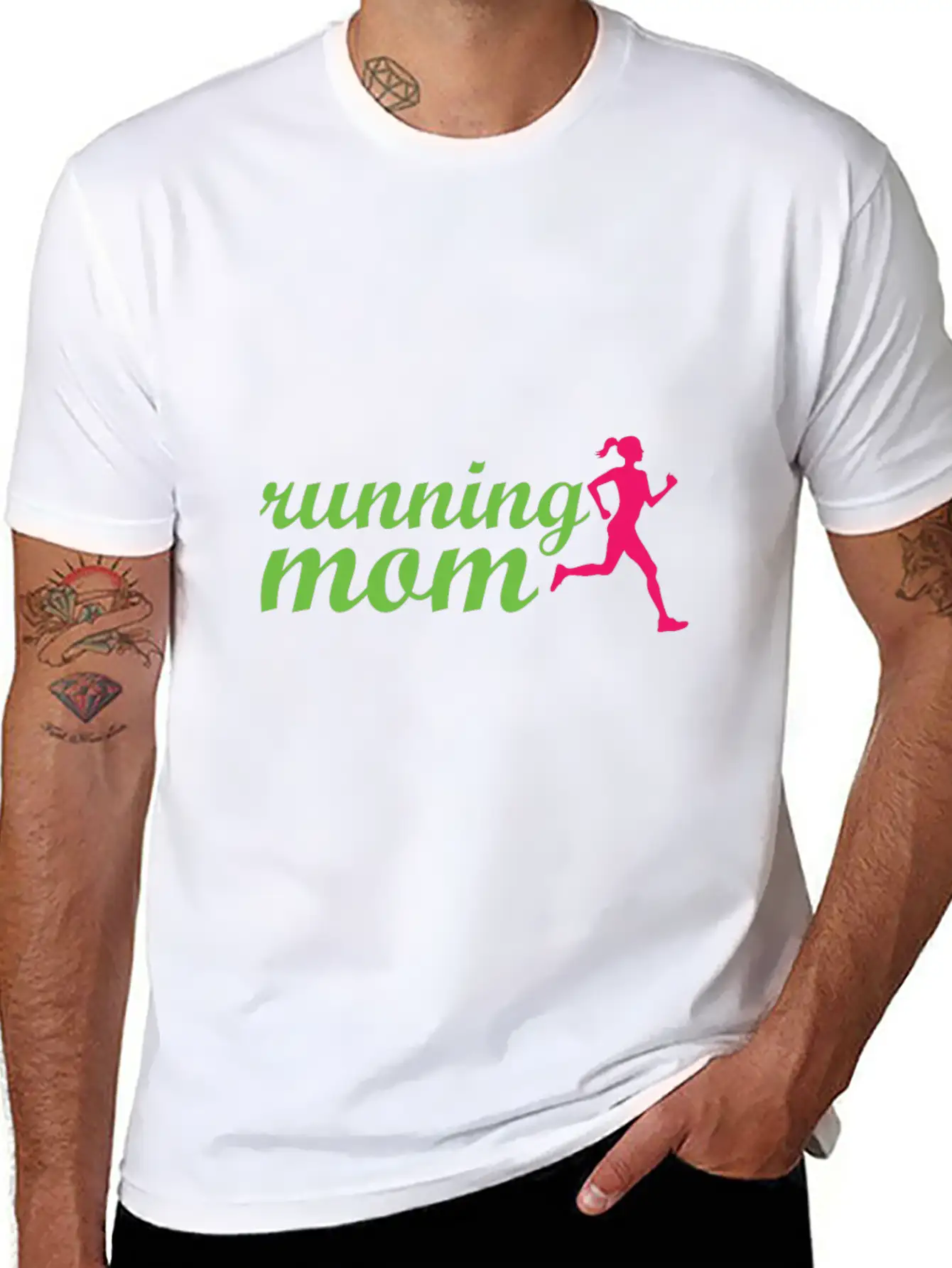Running Mom Casual Graphic T-Shirt – Simple And Comfortable Daily Wear