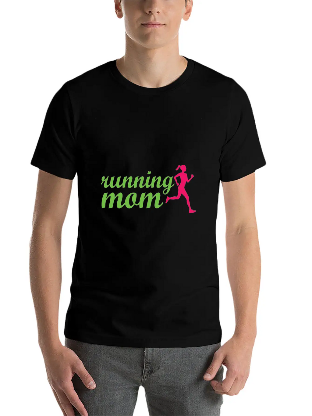Running Mom Casual Graphic T-Shirt – Simple And Comfortable Daily Wear