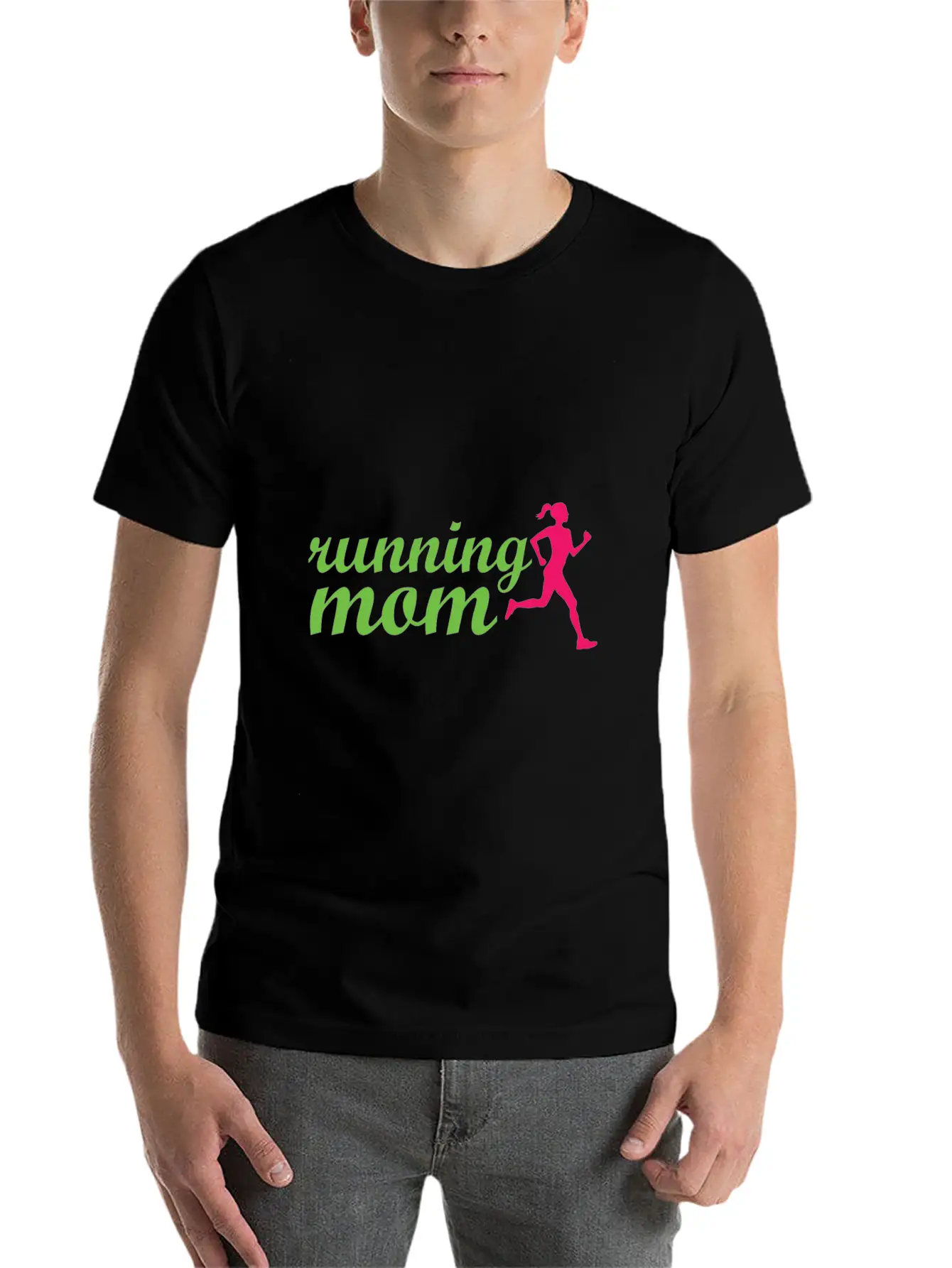 Running Mom Casual Graphic T-Shirt – Simple And Comfortable Daily Wear