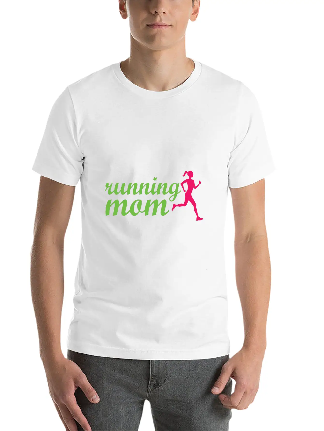 Running Mom Casual Graphic T-Shirt – Simple And Comfortable Daily Wear