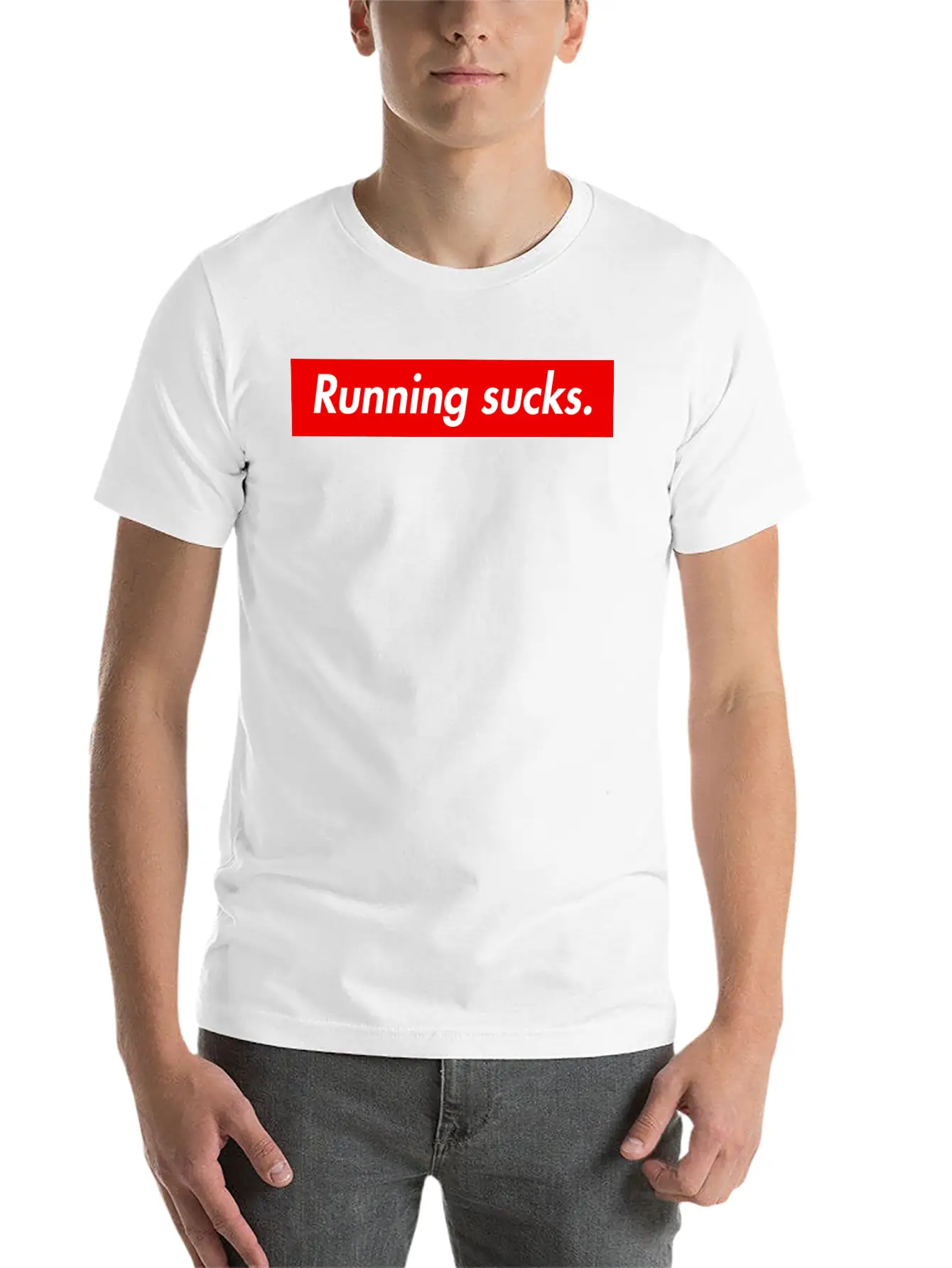Running Sucks. Unisex Casual T-Shirt – Clean Design For Daily Comfort