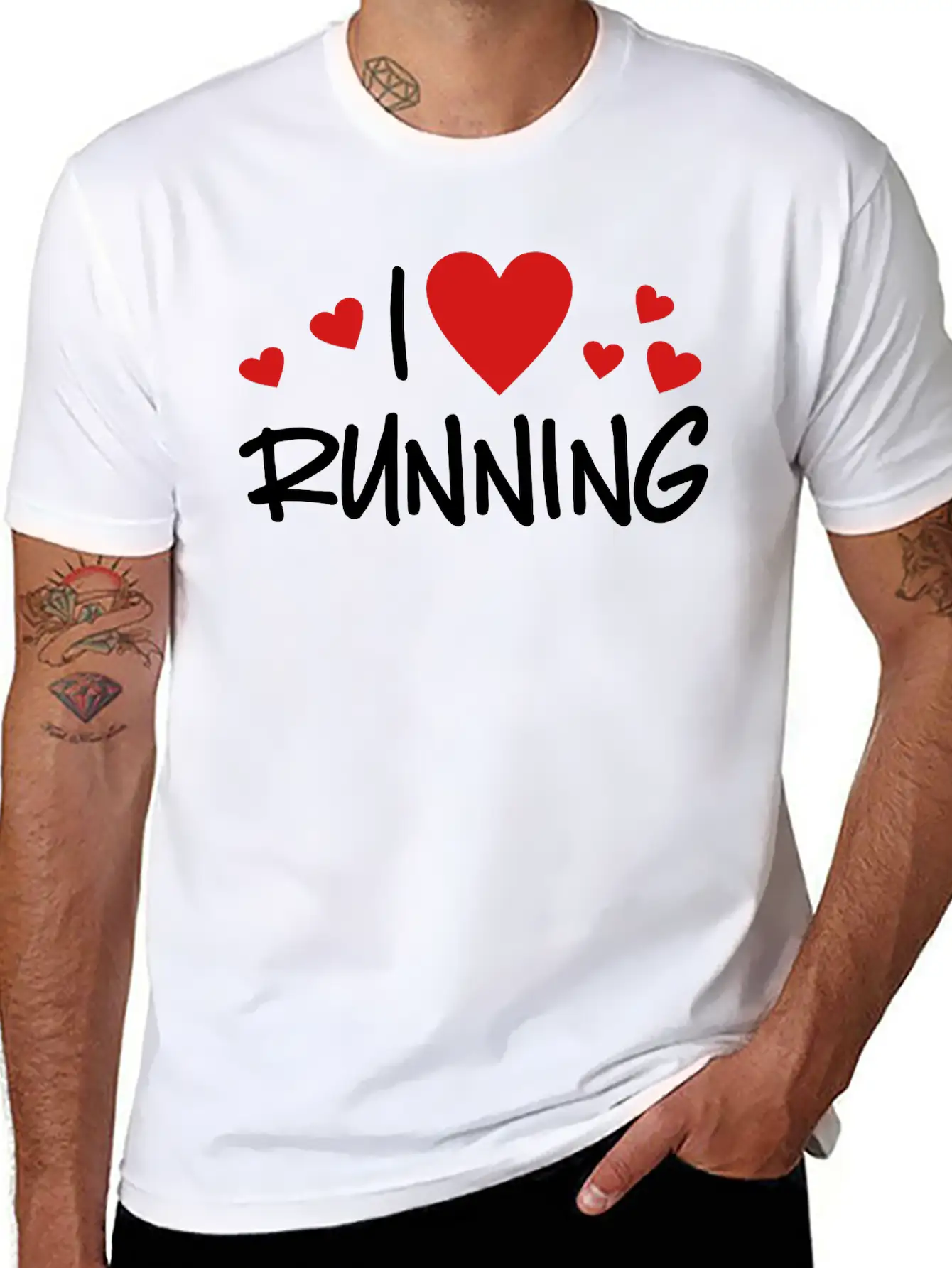 Running Unisex Short Sleeve Soft Cotton T-Shirt – Casual Everyday Wear