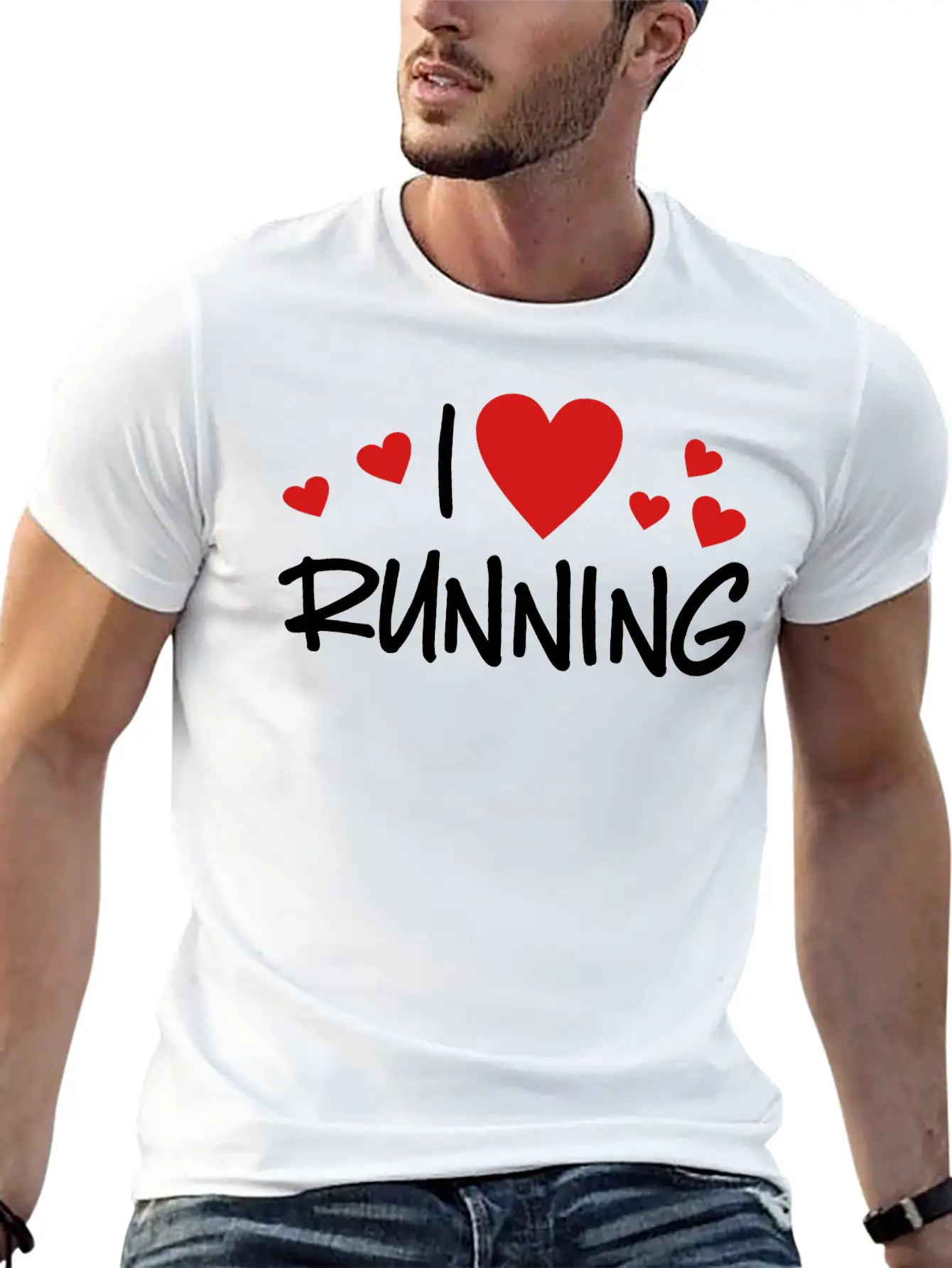 Running Unisex Short Sleeve Soft Cotton T-Shirt – Casual Everyday Wear