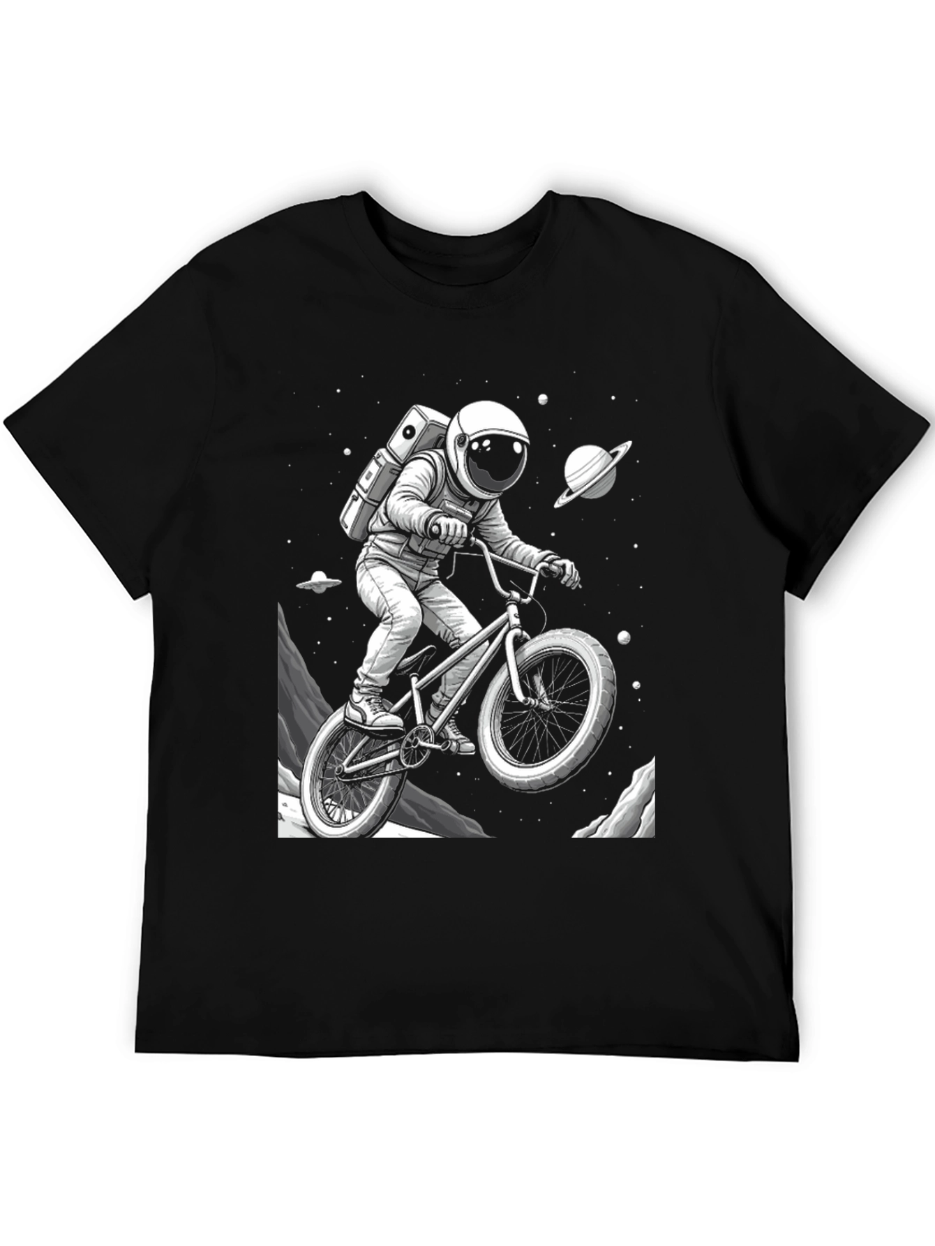 Astronaut BMX Space T-Shirt