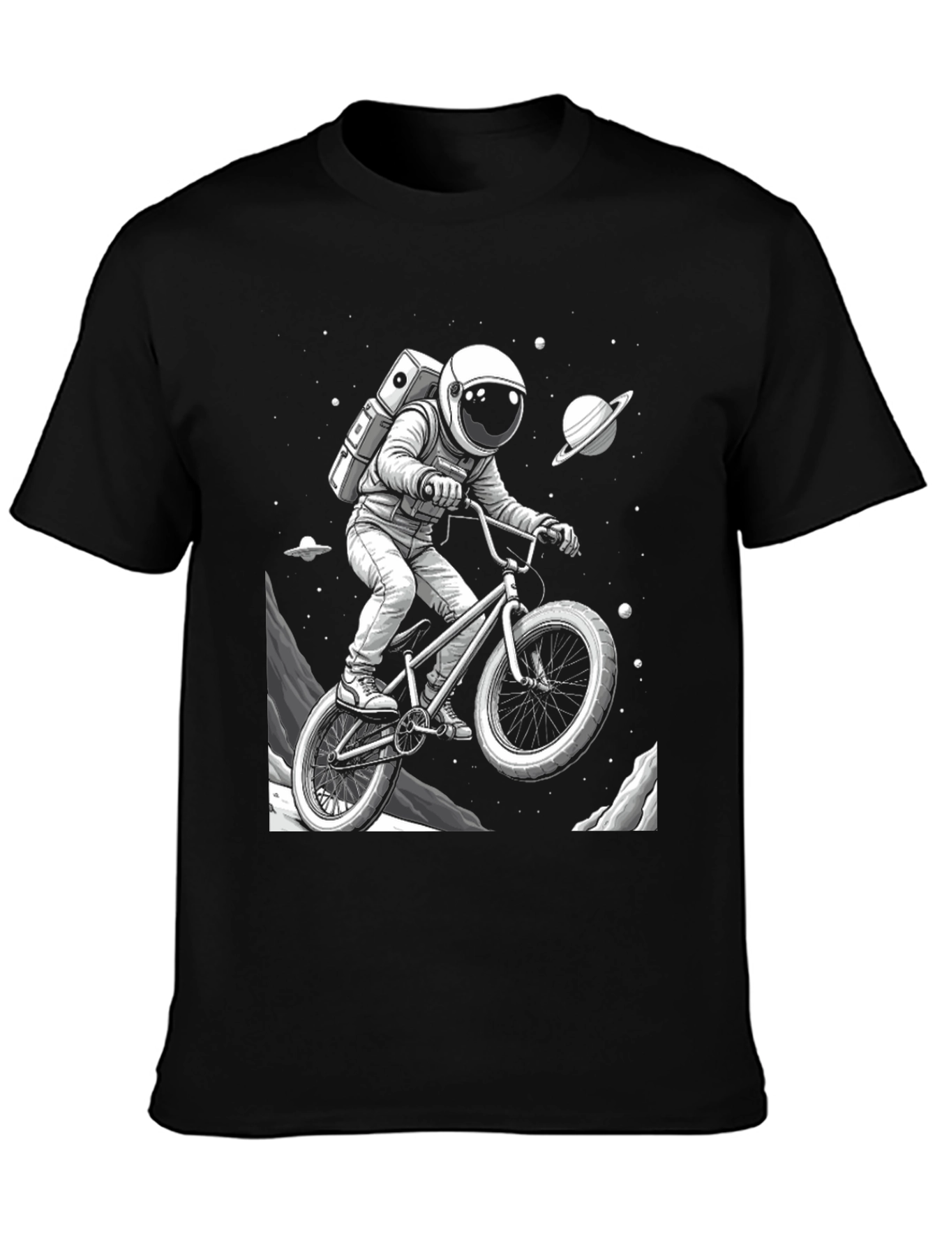 Astronaut BMX Space T-Shirt