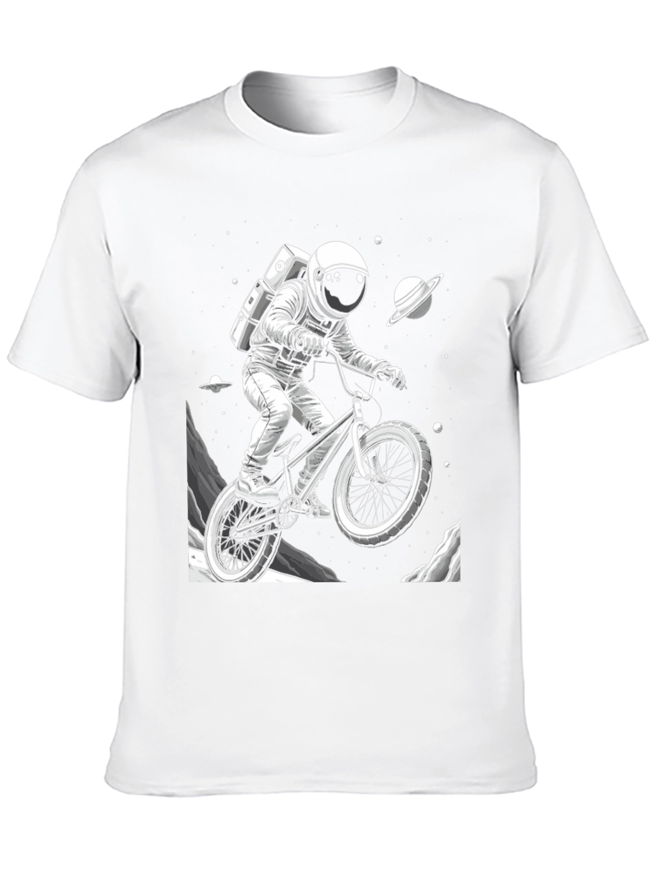 Astronaut BMX Space T-Shirt