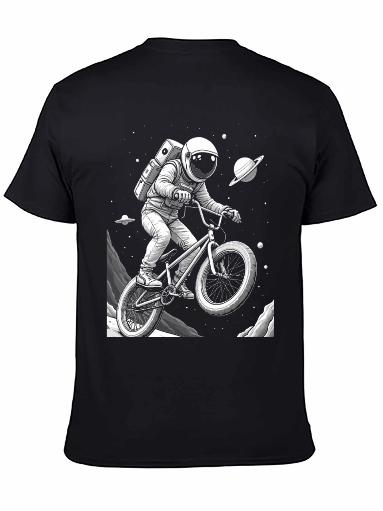 Astronaut BMX Space T-Shirt