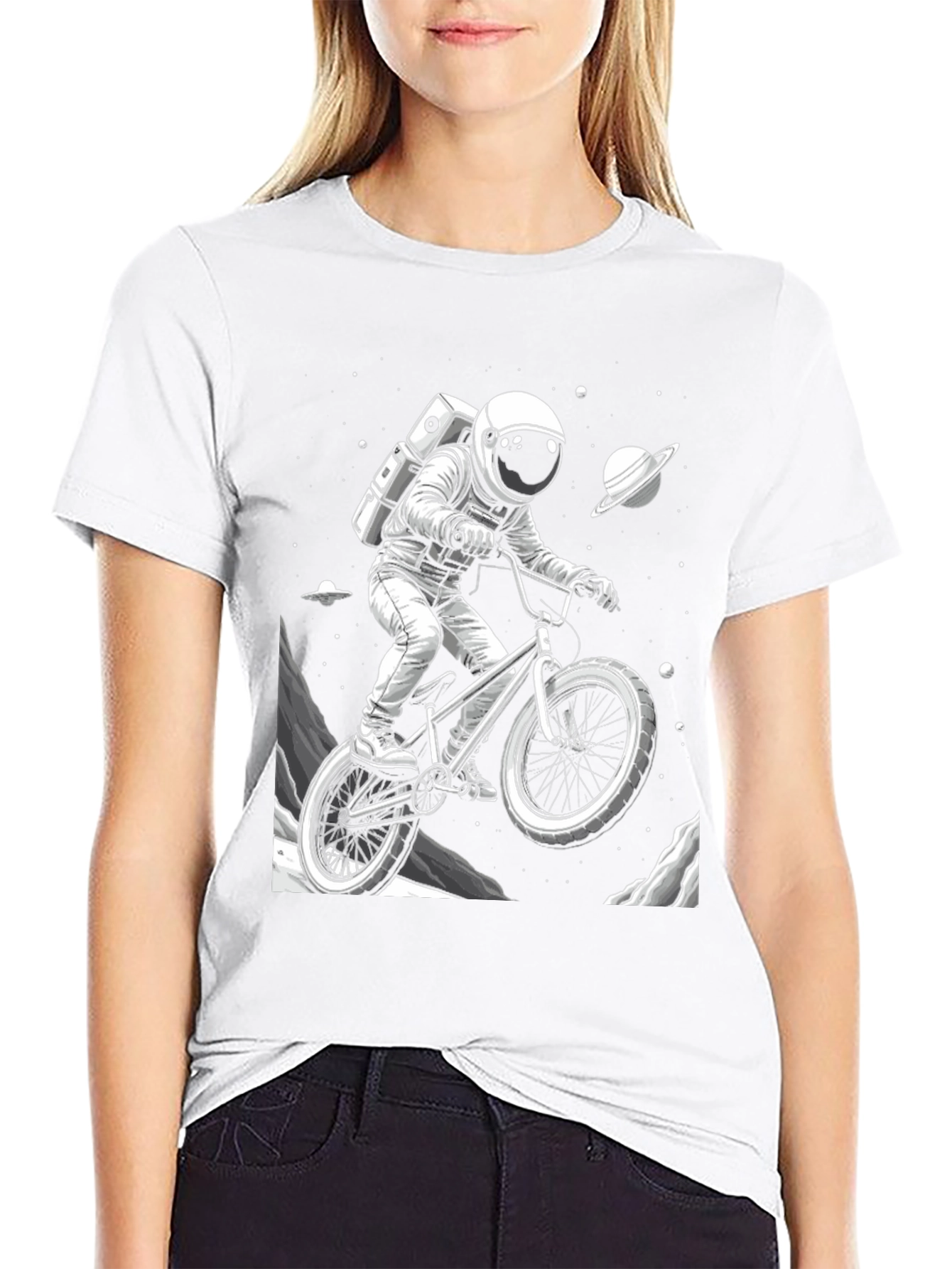 Astronaut BMX Space T-Shirt