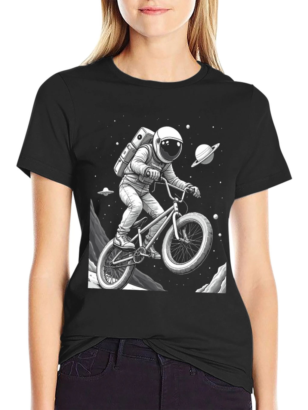 Astronaut BMX Space T-Shirt