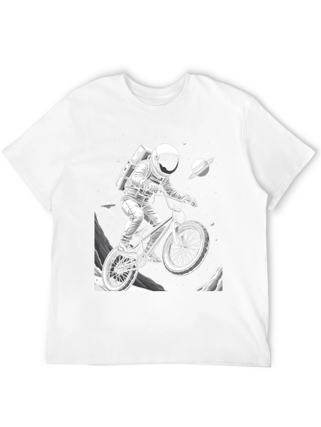 Astronaut BMX Space T-Shirt