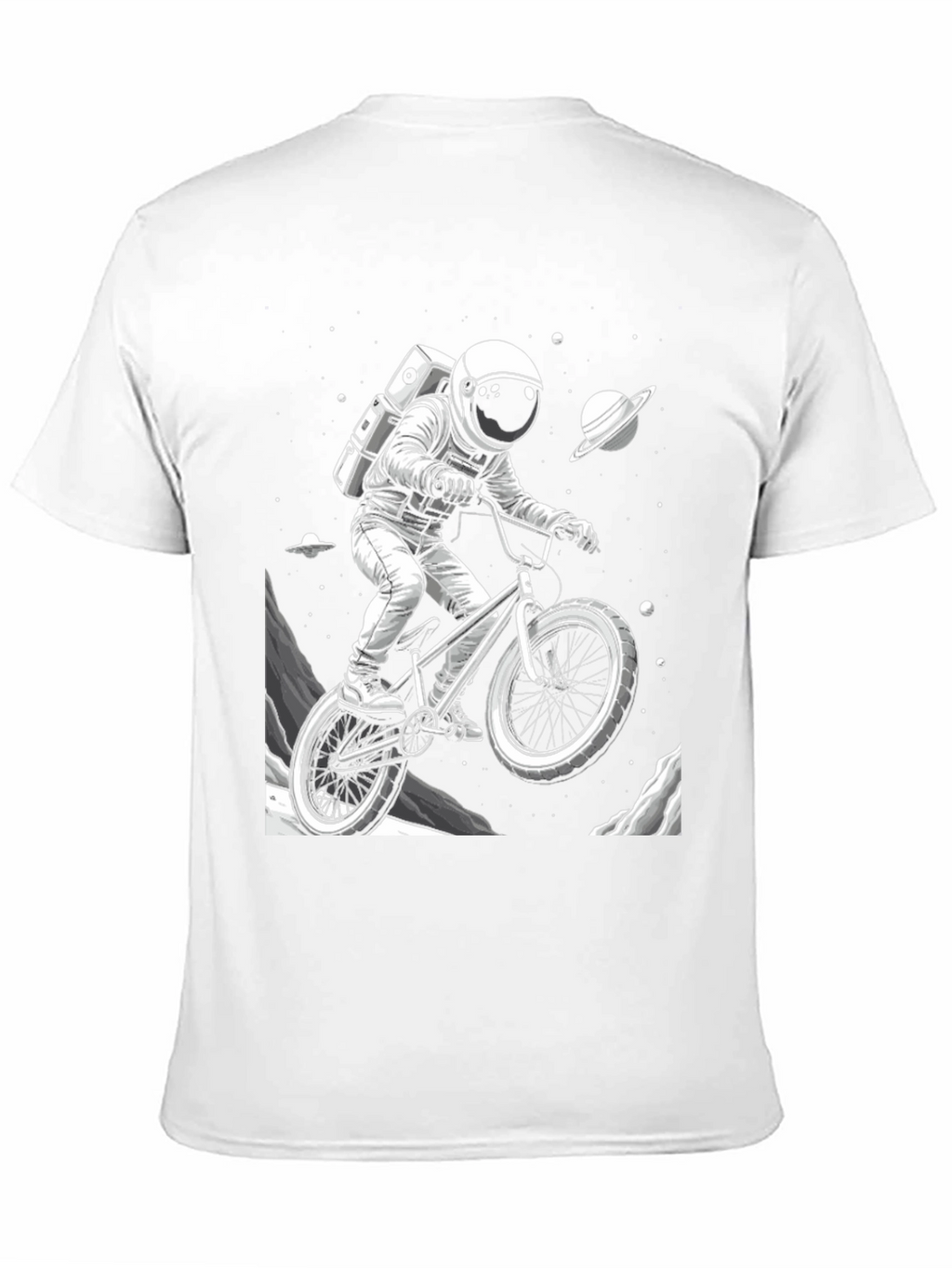 Astronaut BMX Space T-Shirt