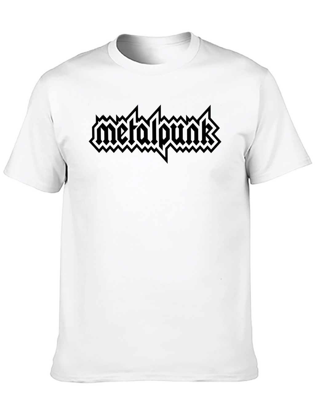 Metalpunk Graphic Print Tee - Black