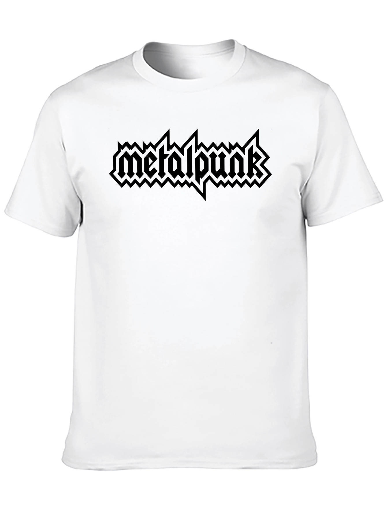 Metalpunk Graphic Print Tee - Black