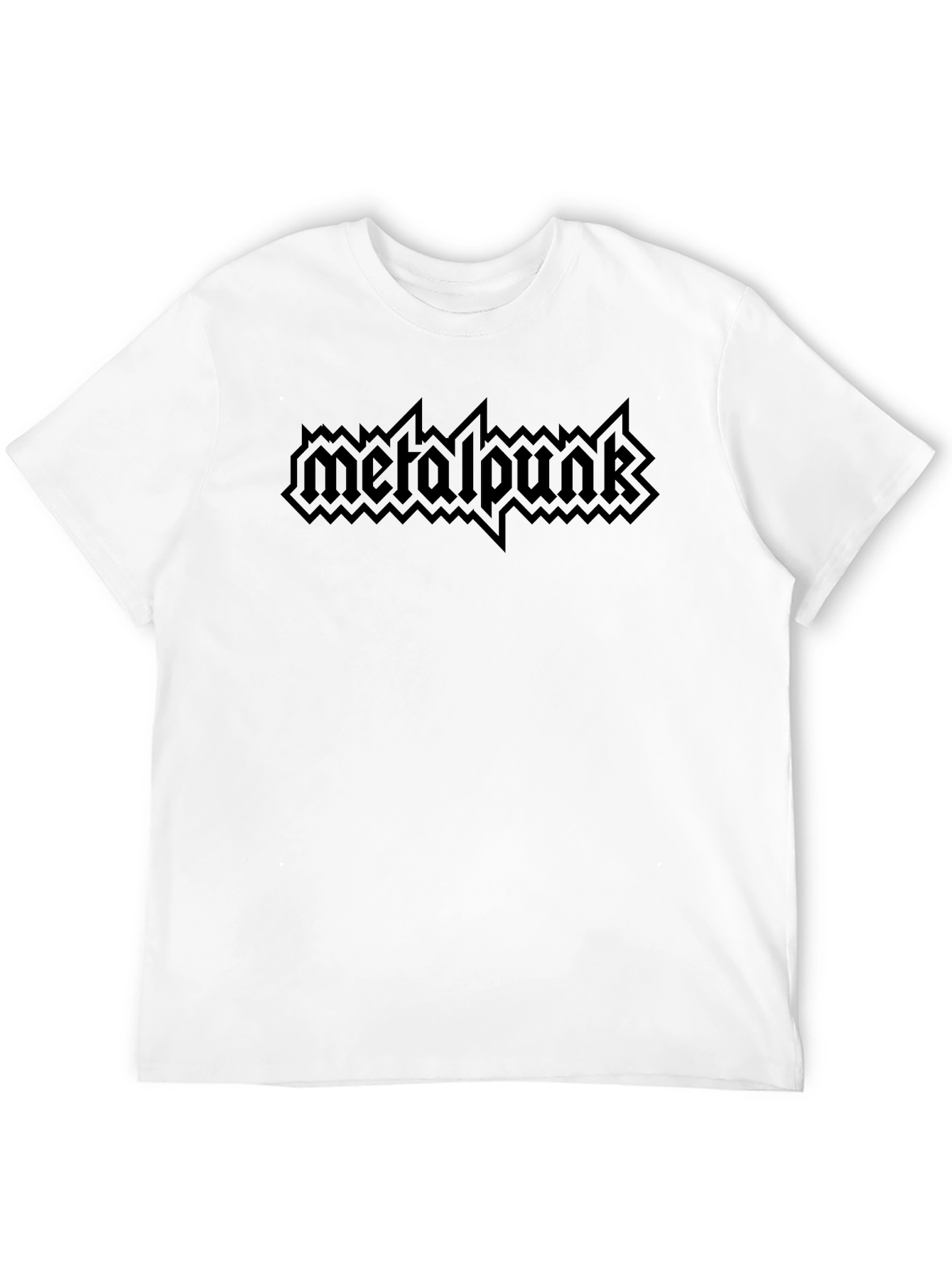 Metalpunk Graphic Print Tee - Black