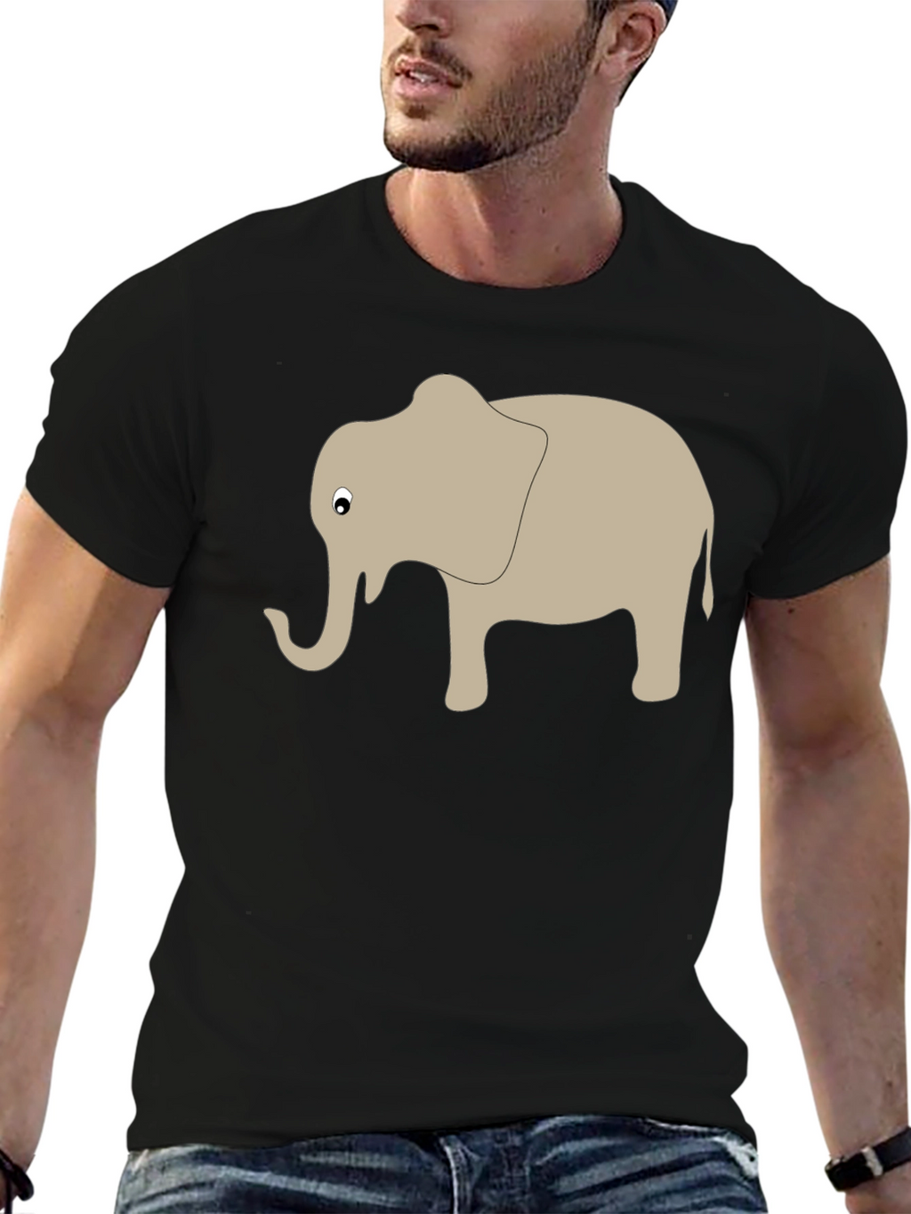 Elephant Graphic T-Shirt - Soft Cotton Blend