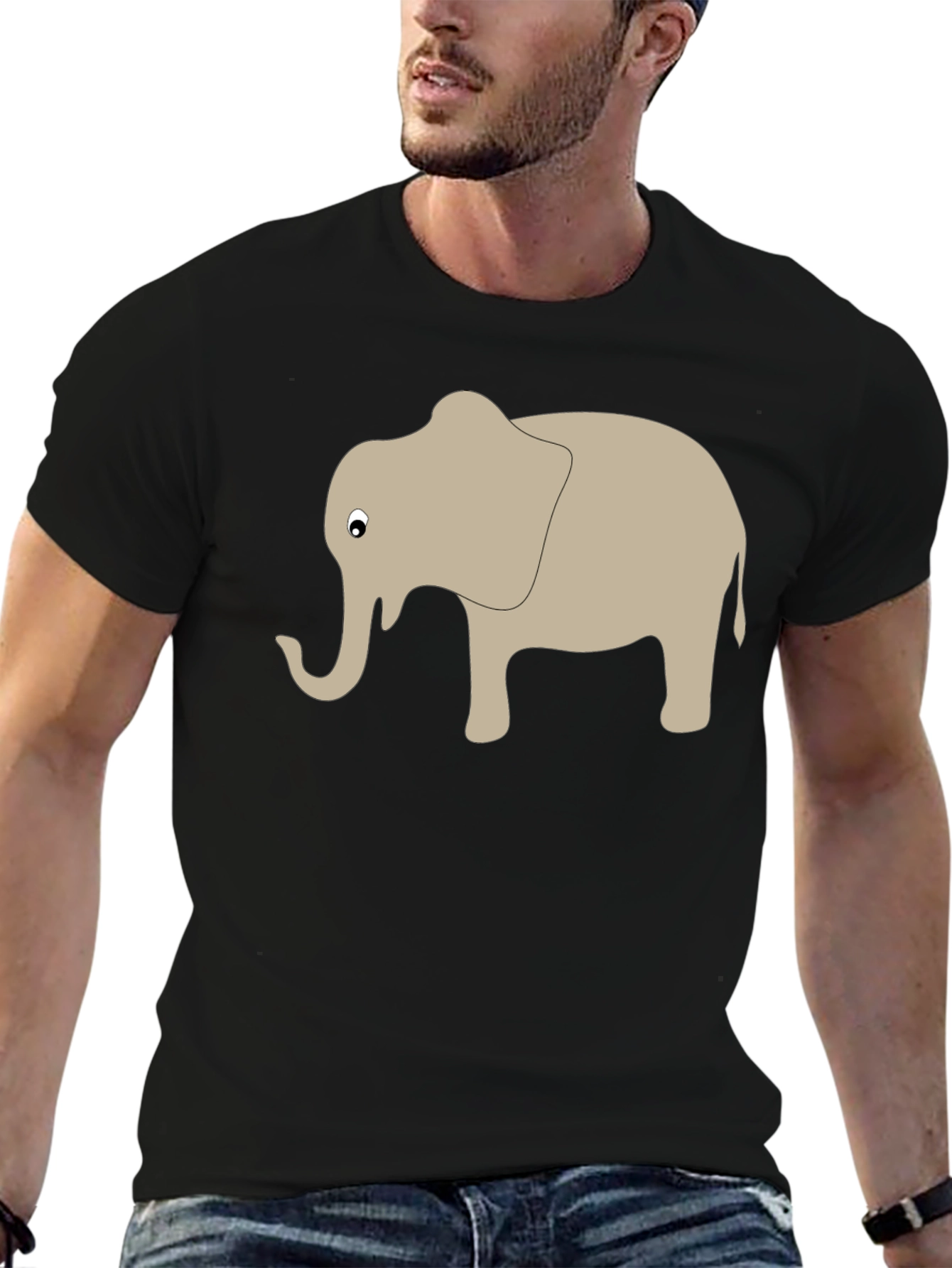 Elephant Graphic T-Shirt - Soft Cotton Blend