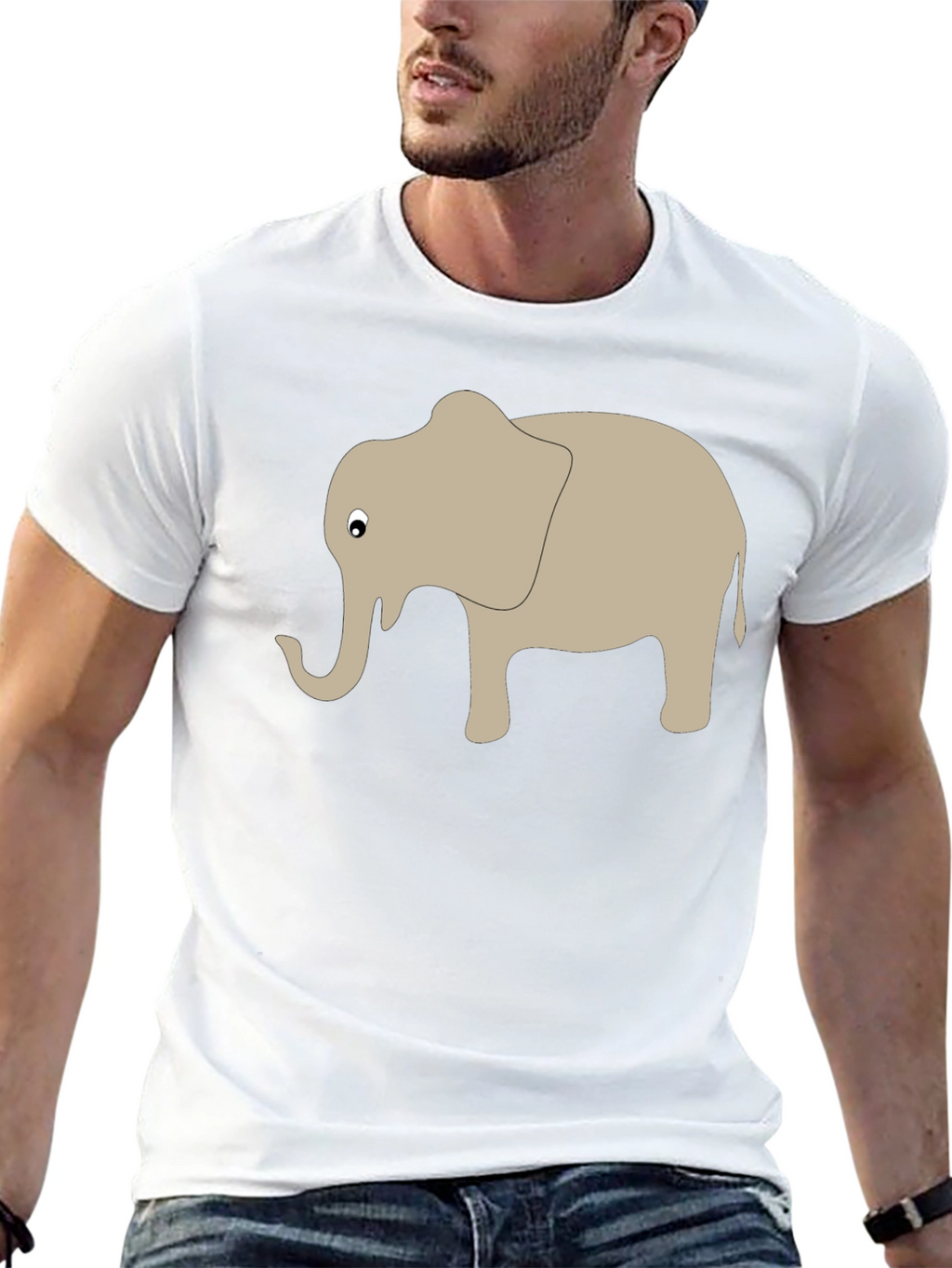 Elephant Graphic T-Shirt - Soft Cotton Blend