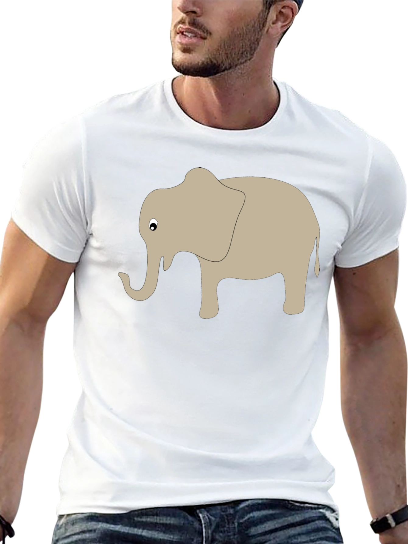 Elephant Graphic T-Shirt - Soft Cotton Blend