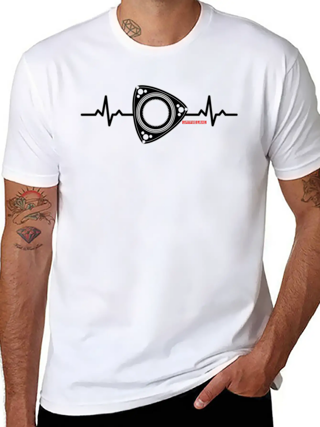 Rx8 Rx7 Heart Beat Dark Classic Fit Graphic Tee For Daily Comfort – Unisex Cotton Shirt