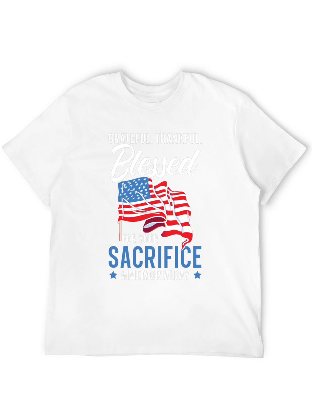 Grateful Blessed Memorial Day Graphic Tee