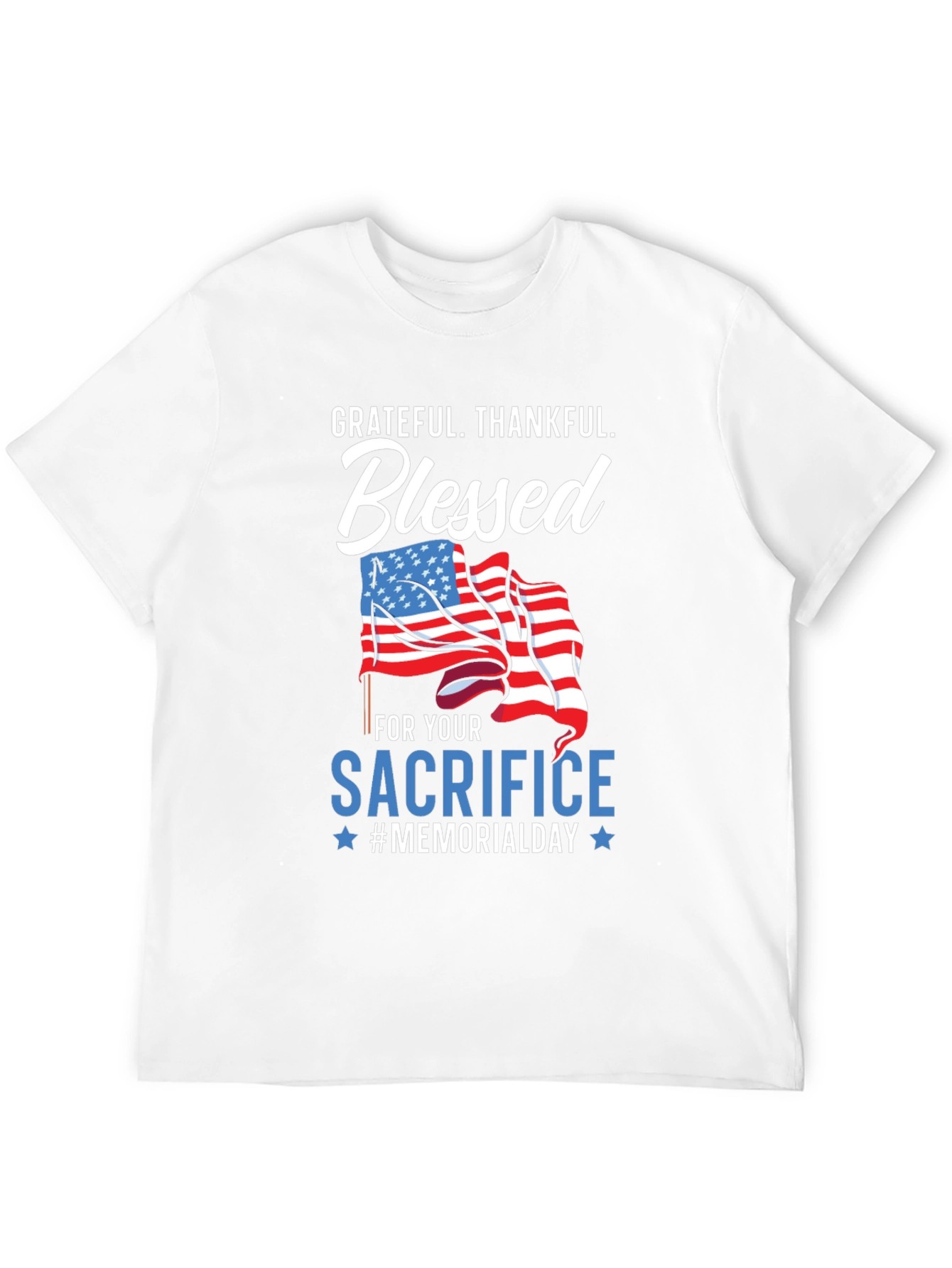 Grateful Blessed Memorial Day Graphic Tee