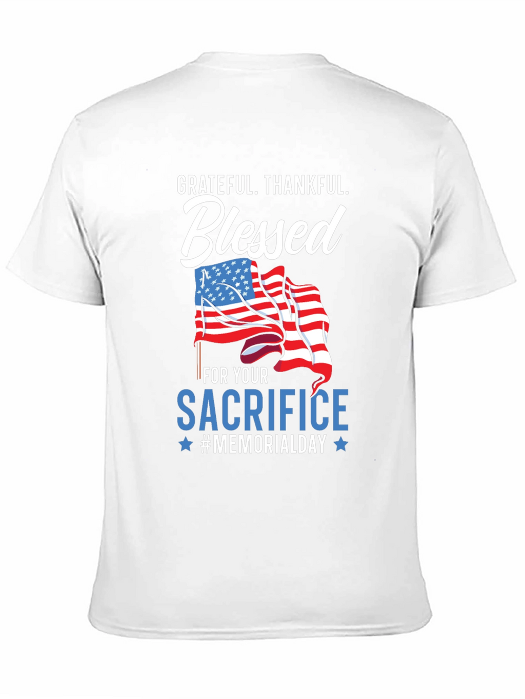 Grateful Blessed Memorial Day Graphic Tee